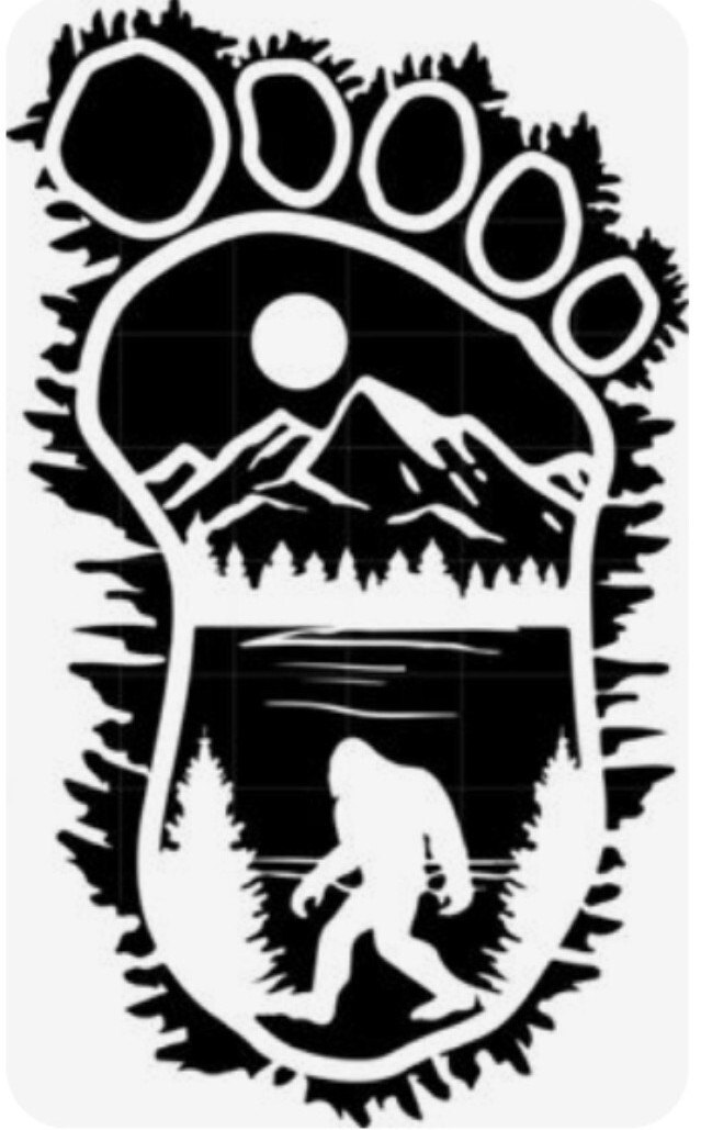 Big foot mountain footprint Sticker Decal