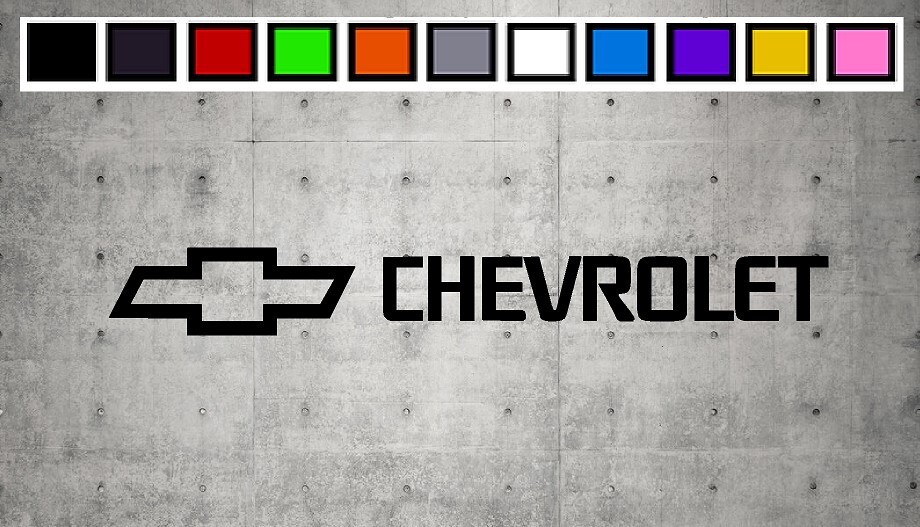 Chevy With The LOGO Vinyl Decal Sticker Emblem Car Truck Window 4" 6" 8"