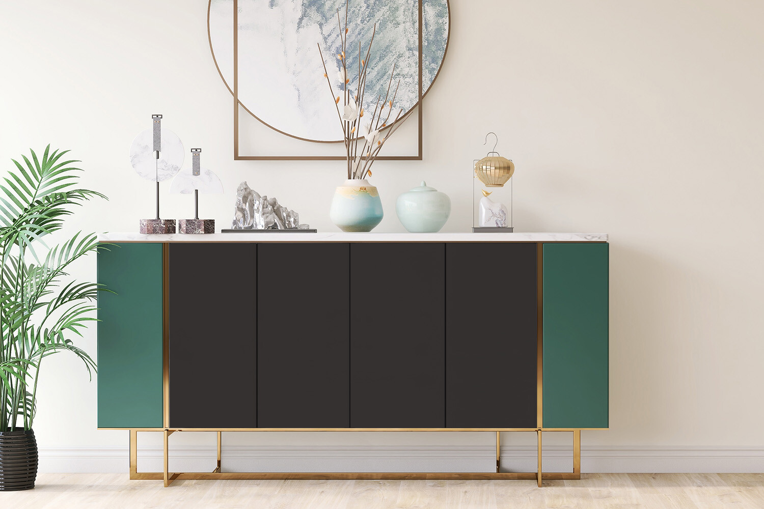Decorative Sticker Veneer Furniture Wardrobe Table Adhesive Black 100×50