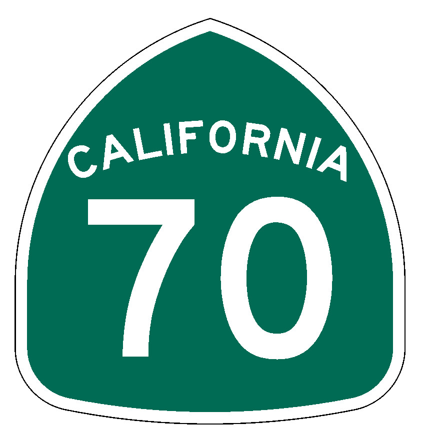 California State Route 70 Sticker Decal R1009 Highway Sign Road Sign
