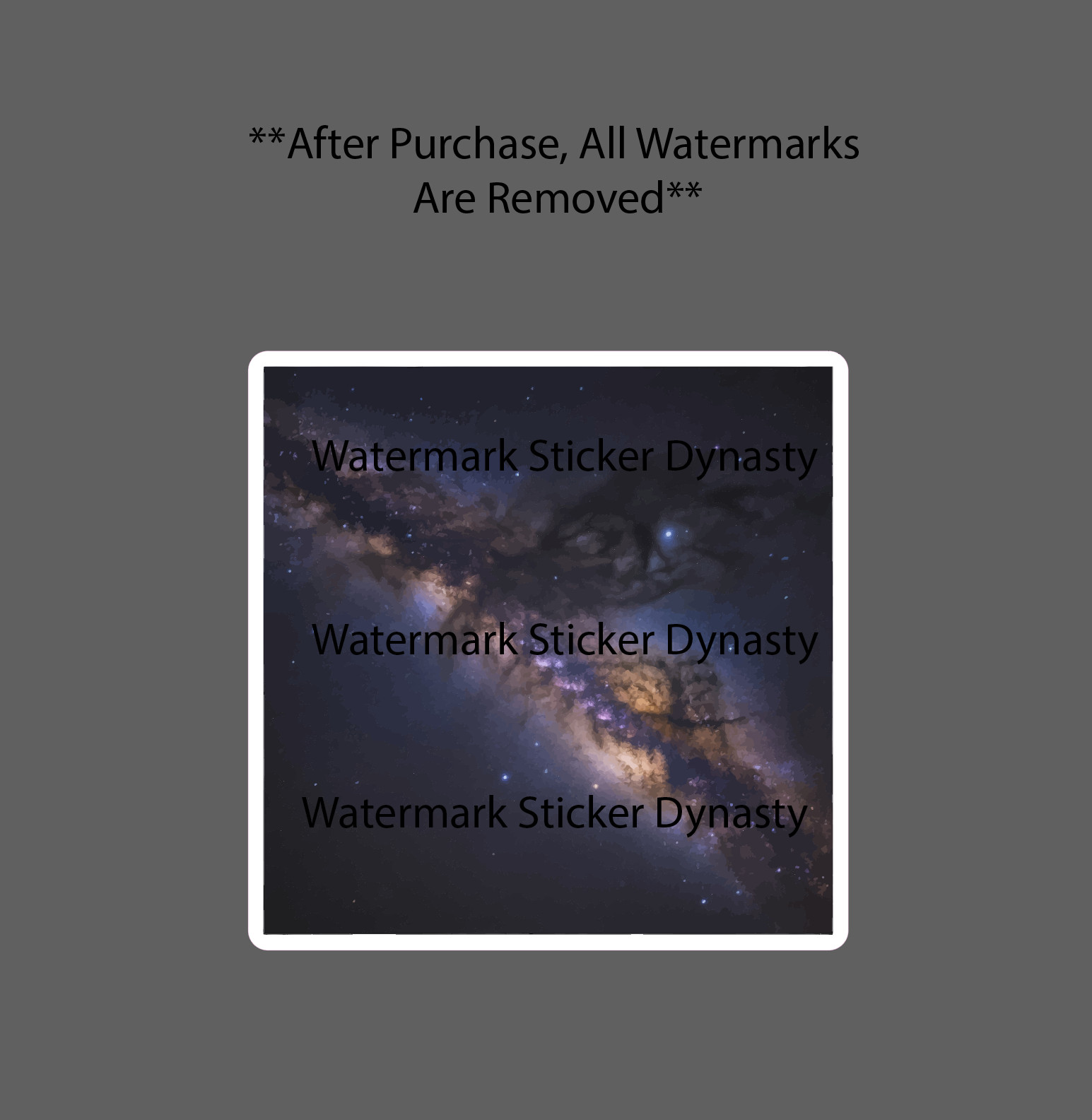 Milky Way Galaxy Sticker Waterproof Decal Stars Galaxy Planets Space Gift NEW