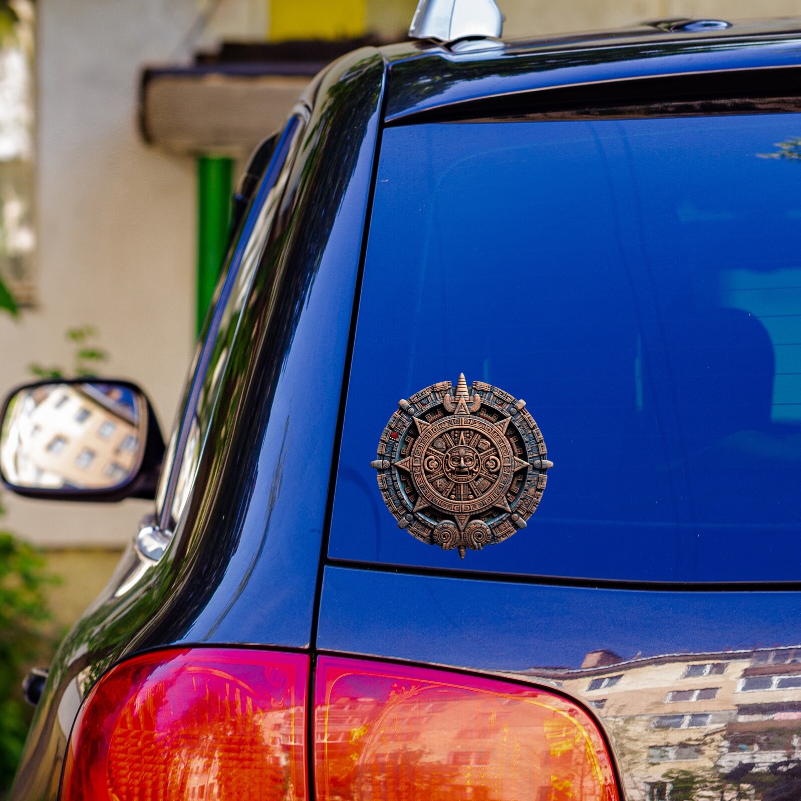 Mayan Aztec Calendar Decal Sticker – Ancient Native Decal Calendario Azteca Maya