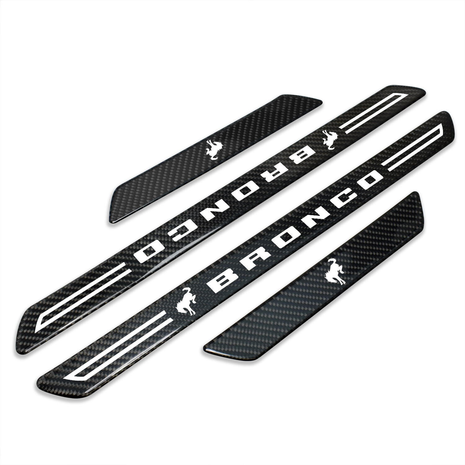 Ford new Bronco Carbon Fiber 4 Pcs Universal Door Sill Plates