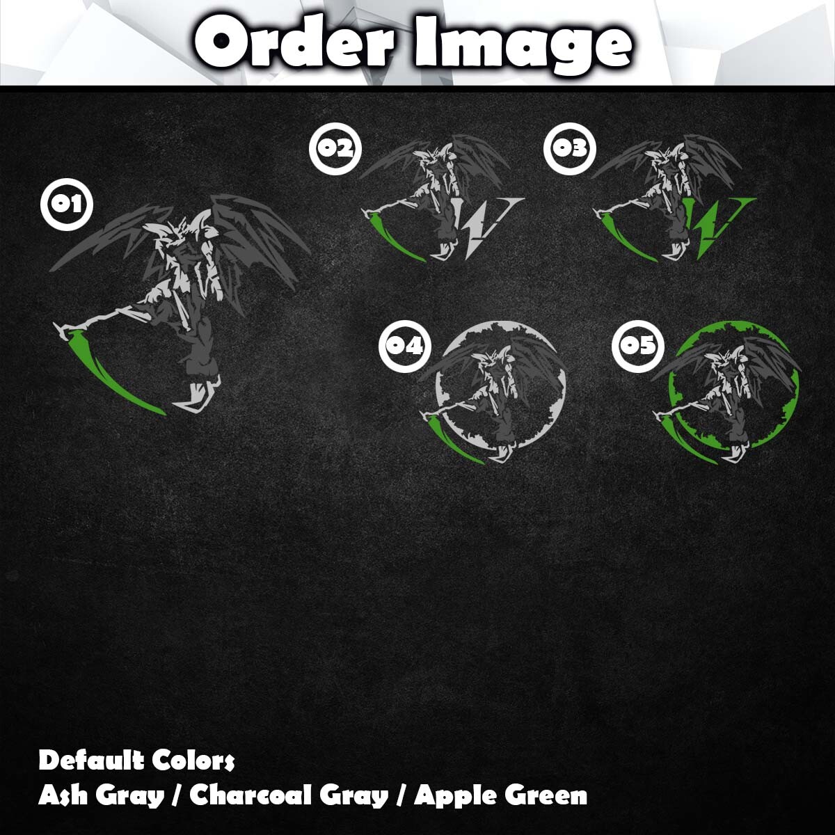 Gundam Deathscythe Hell Custom Vinyl Decal (Anime Mecha Car Laptop PC Decor)