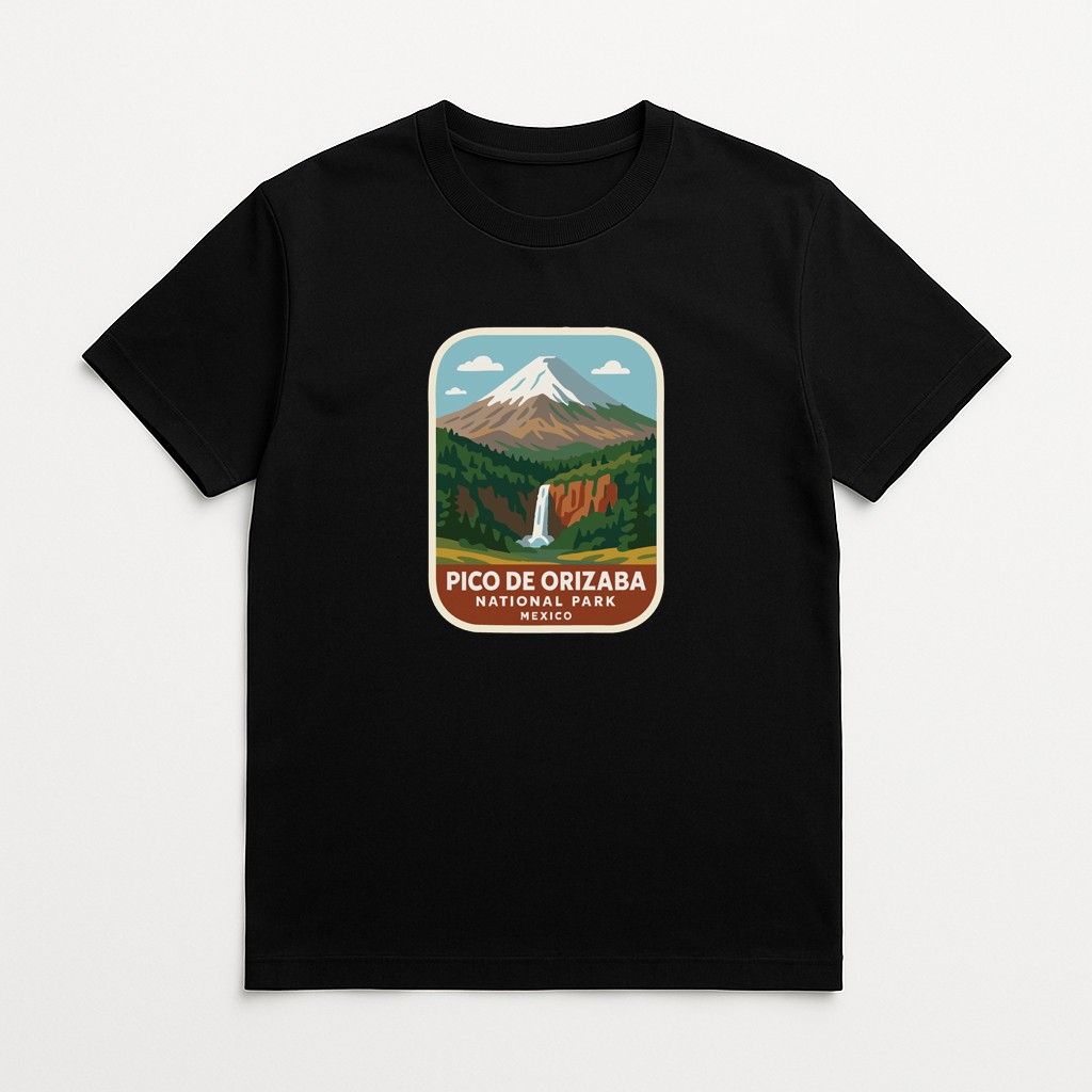 Pico de Orizaba Mexico Iron On Heat Transfer Vinyl HTV World National Parks