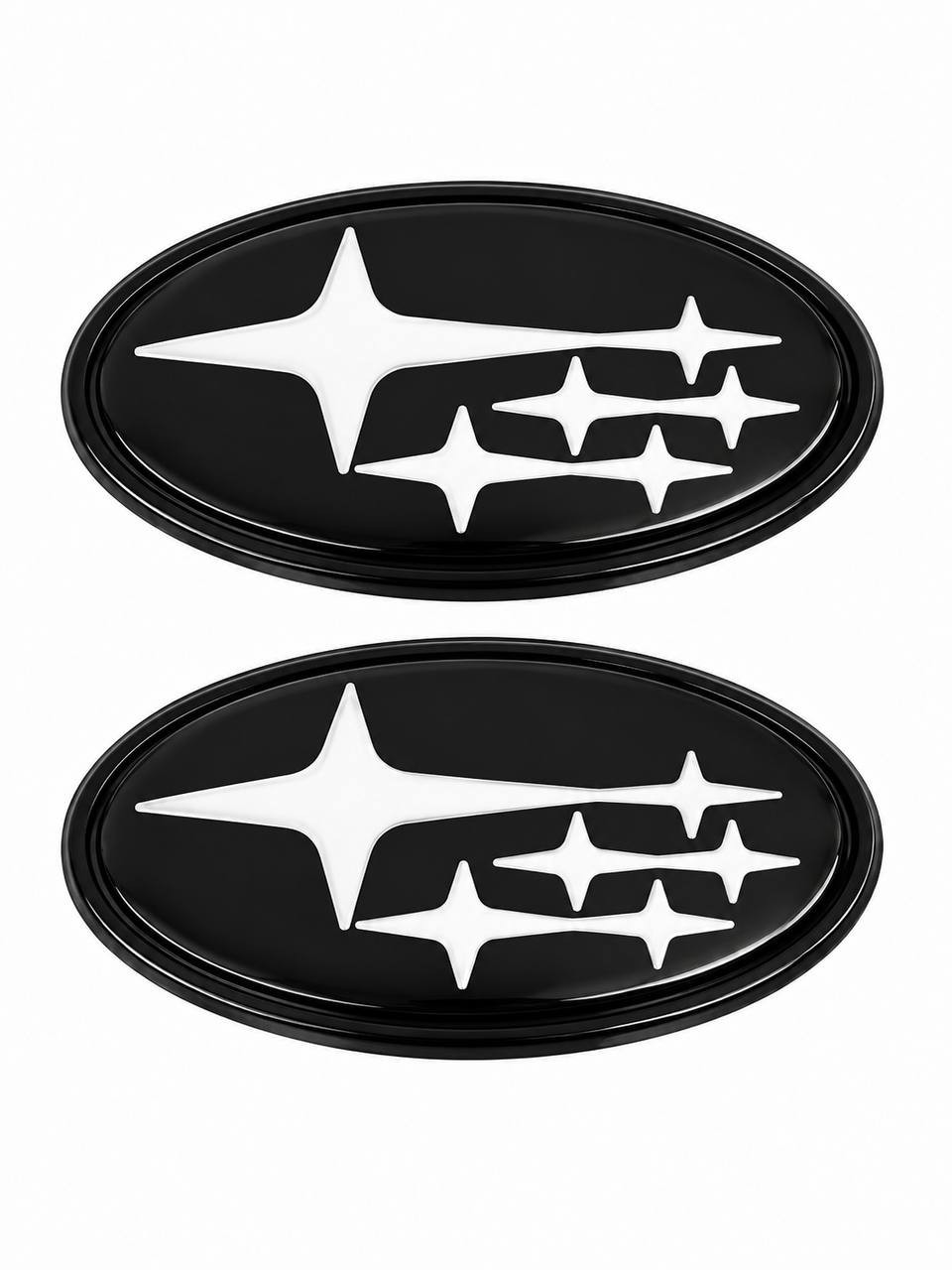 2PCS Acrylic Car Front Rear Emblem Sticker Badge Cover 2015-2021 Subaru WRX STI