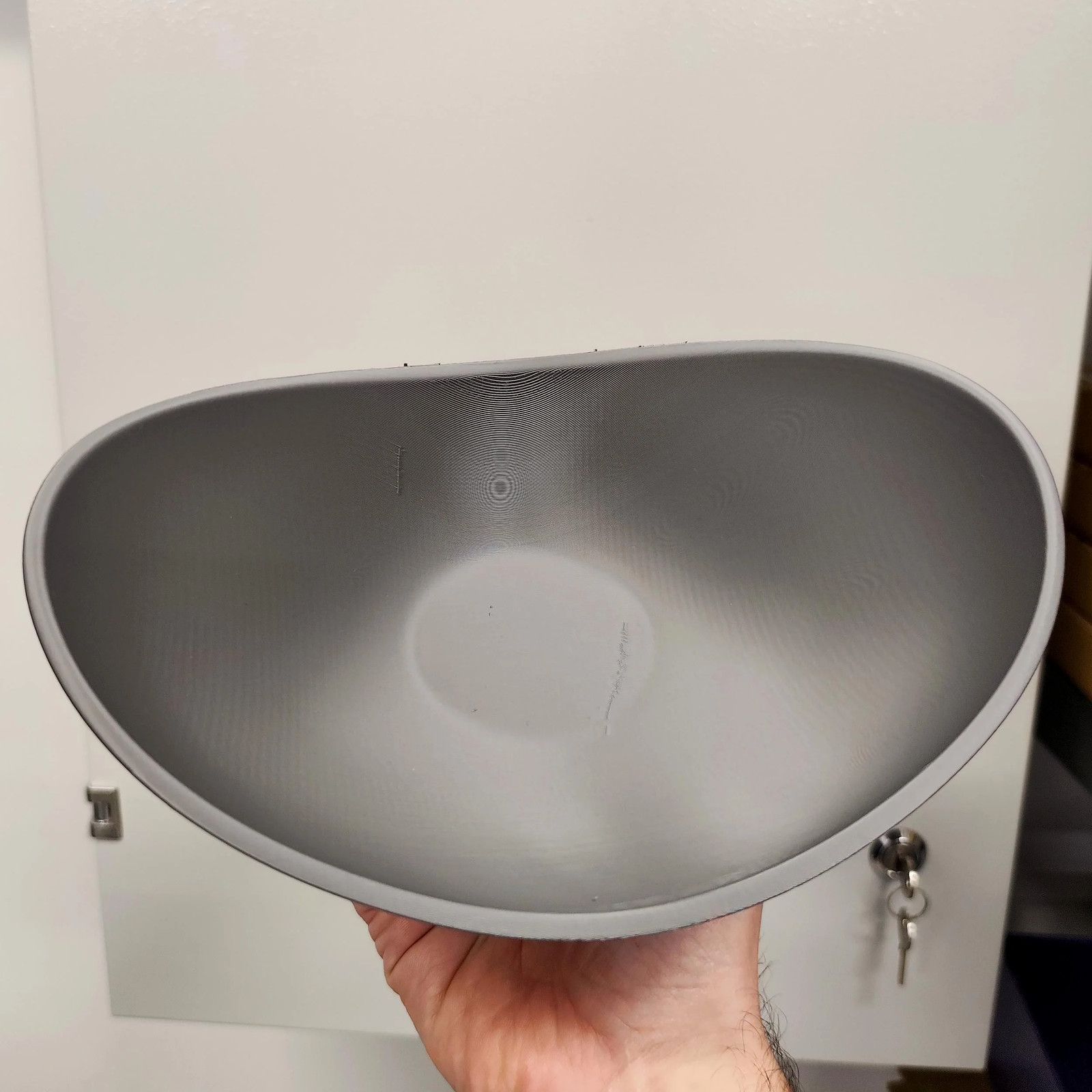 3D Printed Bowl Wall Shelf | Modern Sculptural Floating Shelf | Minimalist Wall