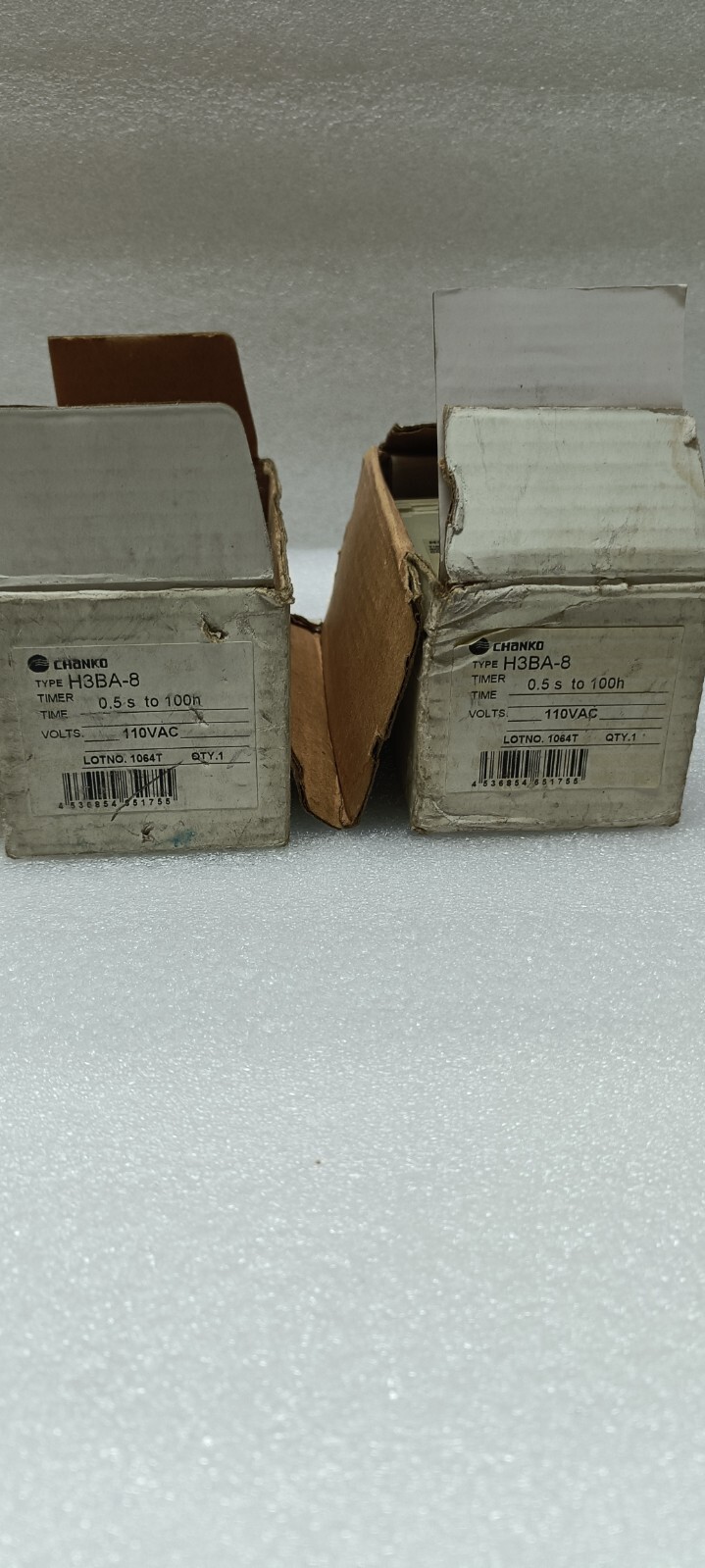 Chanko H3BA-8 TIMER 0.5s to 100h LOT OF 2 FREE FAST SHIP