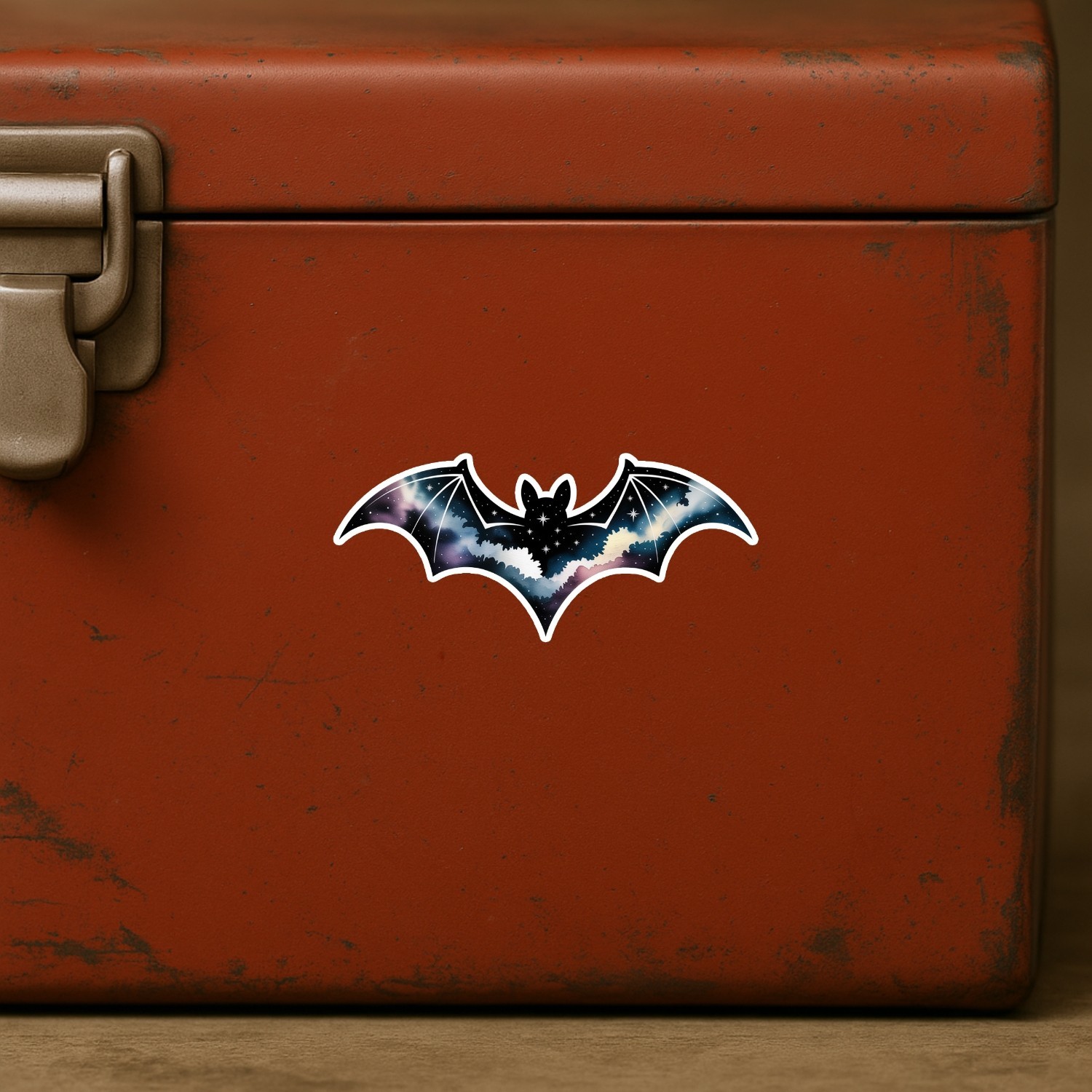 4pcs Galaxy Bat Stickers – Waterproof Vinyl Bumper Decals