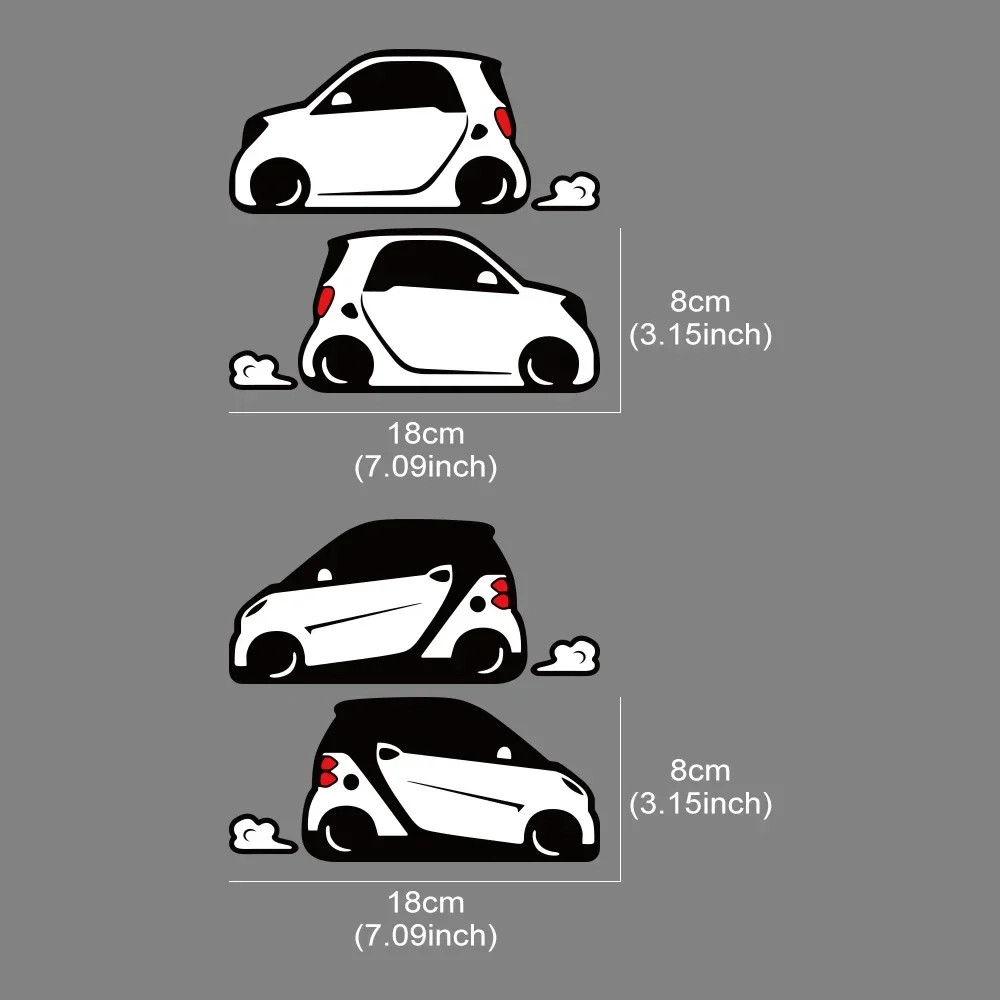 Car Vinyl Sticker Decal Mercedes Benz Smart Fortwo W453 W451 Styling