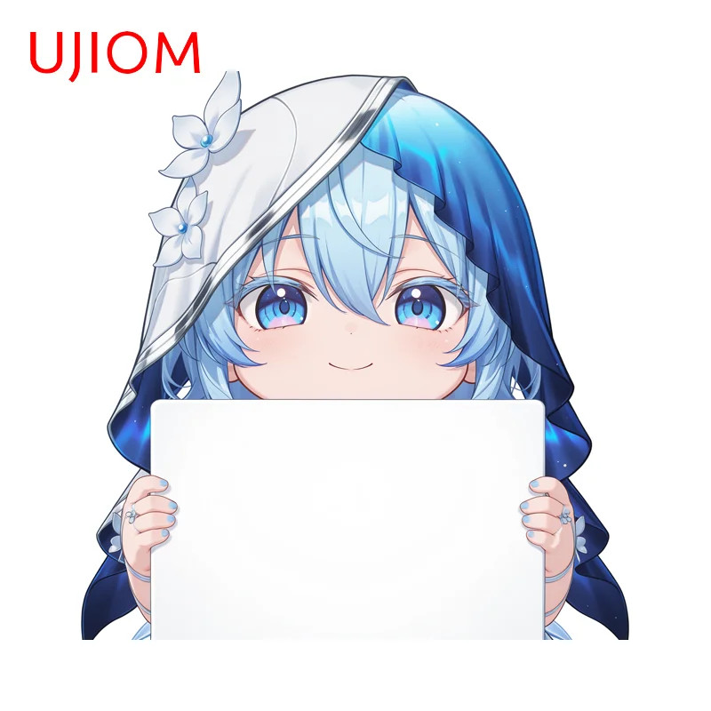 UJIOM For Wuthering Waves Waifus Wall Stickers Cute Sign Holding Style Custom