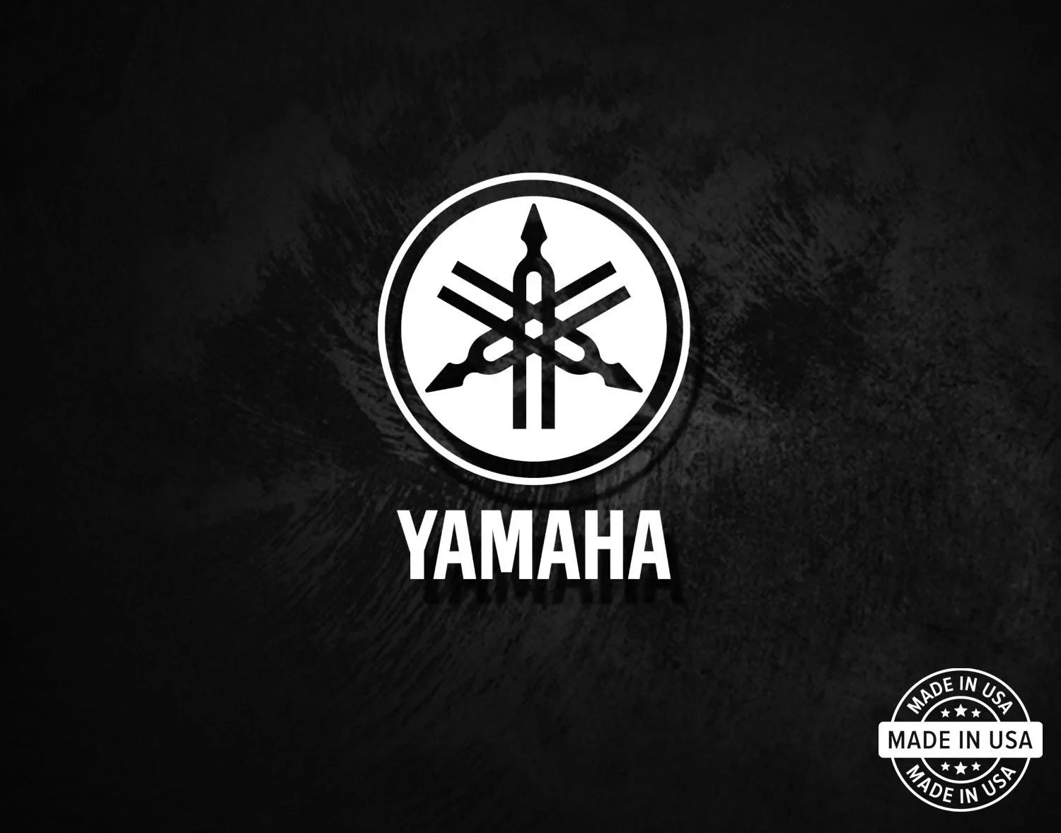 Yamaha Decal, Vinyl Die Cut Window Sticker, 100% Made In USA
