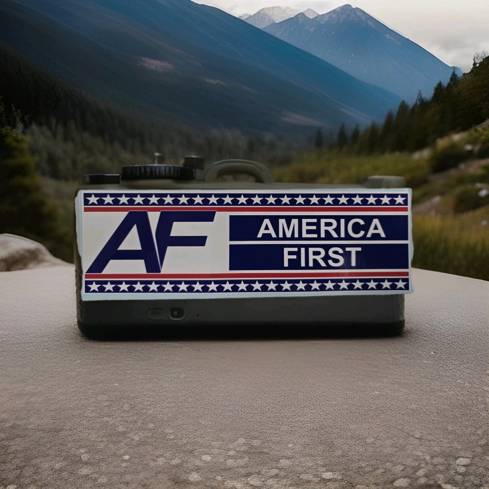 America First Nick Fuentes Vinyl Bumper Sticker Decal • Conservative Design