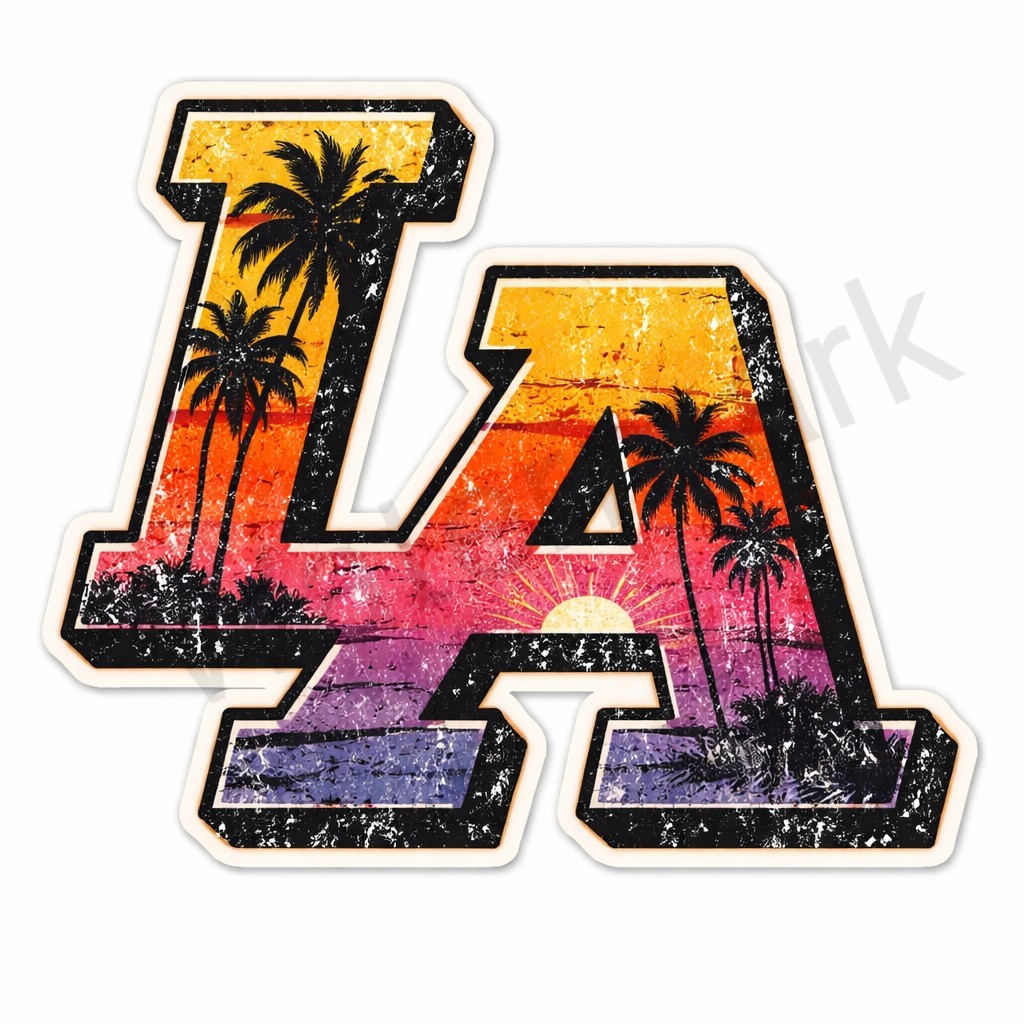 Los Angeles LA Vinyl Car Truck Laptop Sticker/Decal