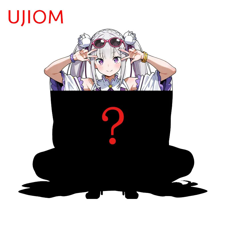 UJIOM Emilia Amusing Girl Wall Sticker Delicate Fashionable Eye Catching Decal