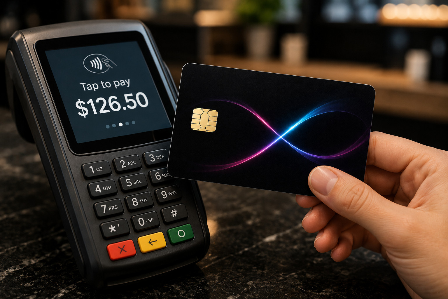 Mystery Infinity X Black Neon Blue Violet Pink Debit Card Credit Card Skin Vinyl