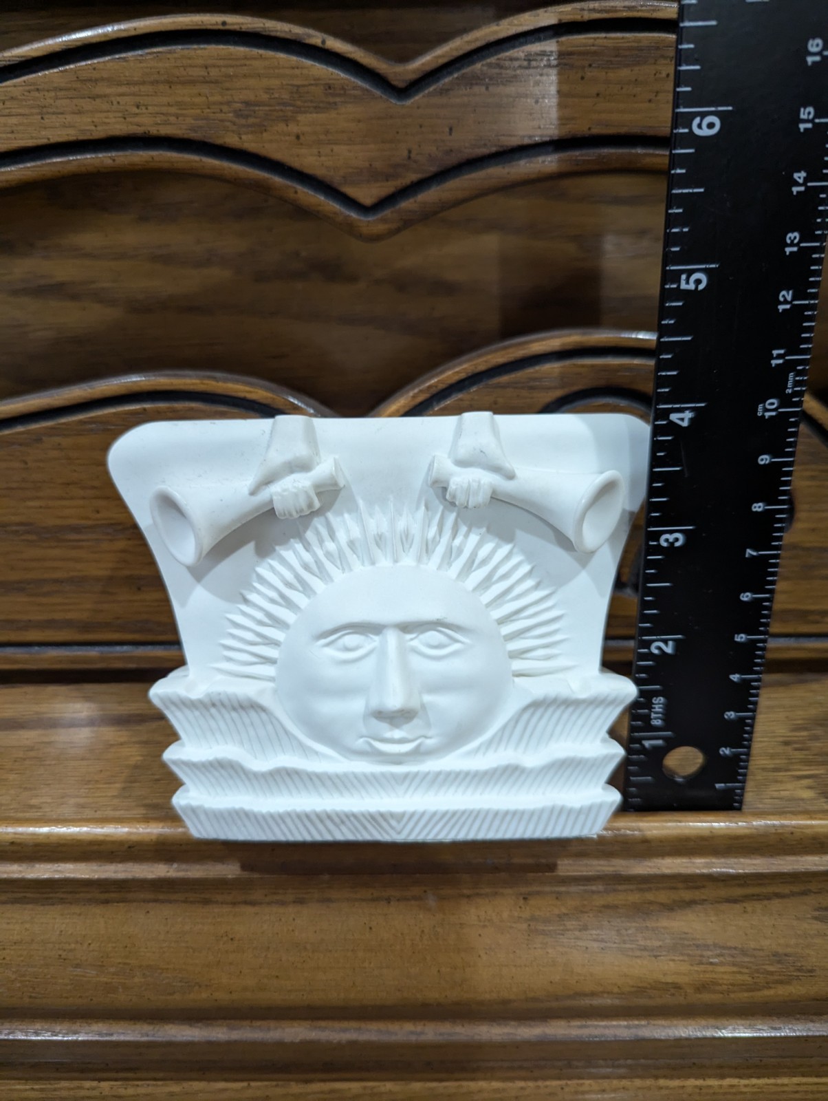 4.5" Statue Nauvoo Temple Sun stone replica Mormon Michael Rogers, Early Saints