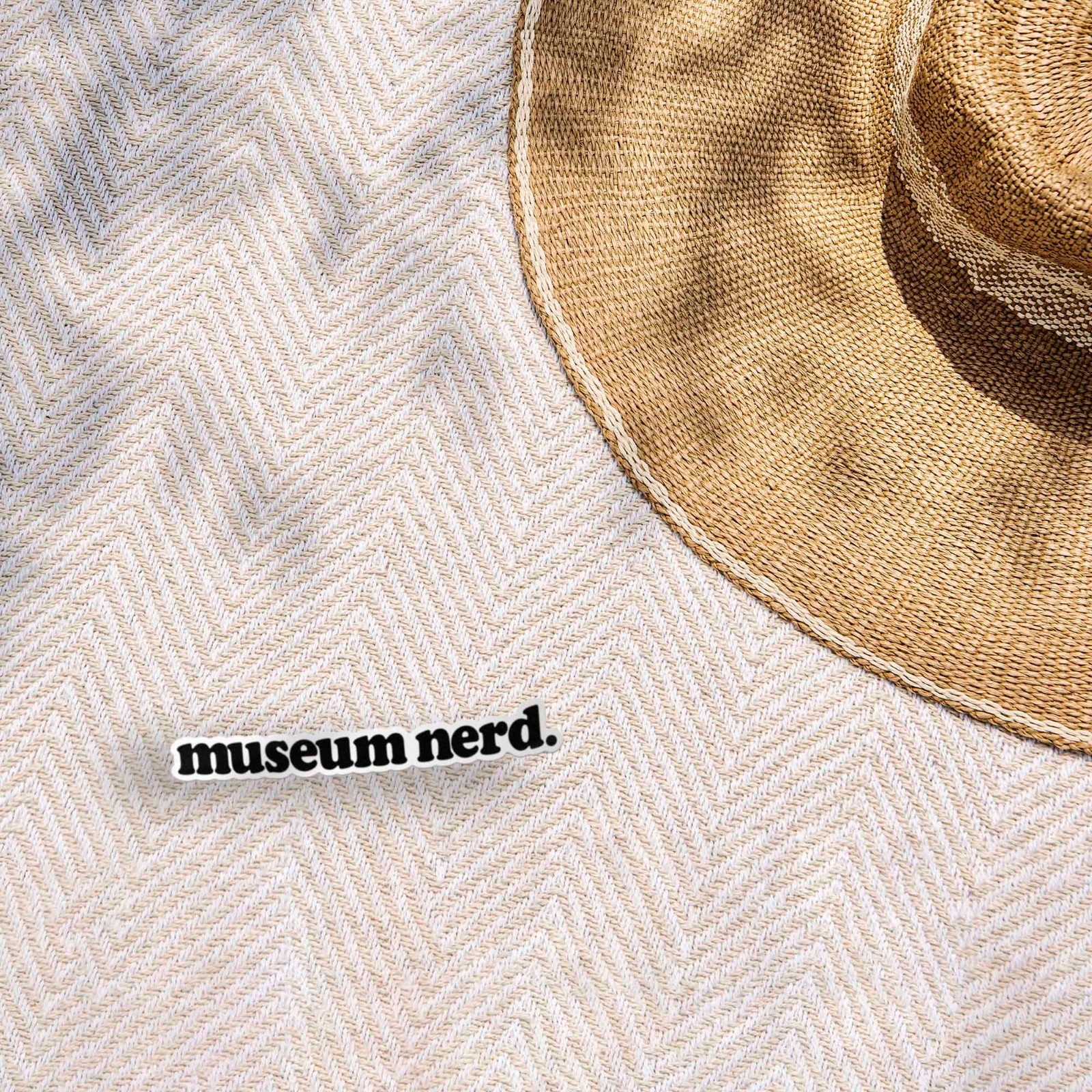 Museum Nerd Sticker – Cute Nerdy Decal for Laptop & Hydroflask Water Bottle