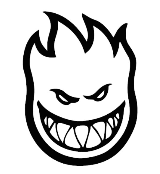 Spitfire Logo Decal – Multiple Sizes & Colors Available – Skateboard Board Sport