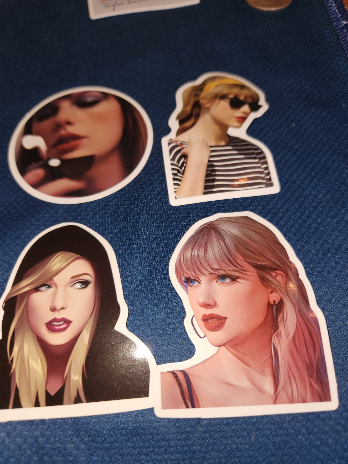 13 Taylor Swift Face Stickers, Swiftie Stickers, Laptop Stickers, Swiftie Decals