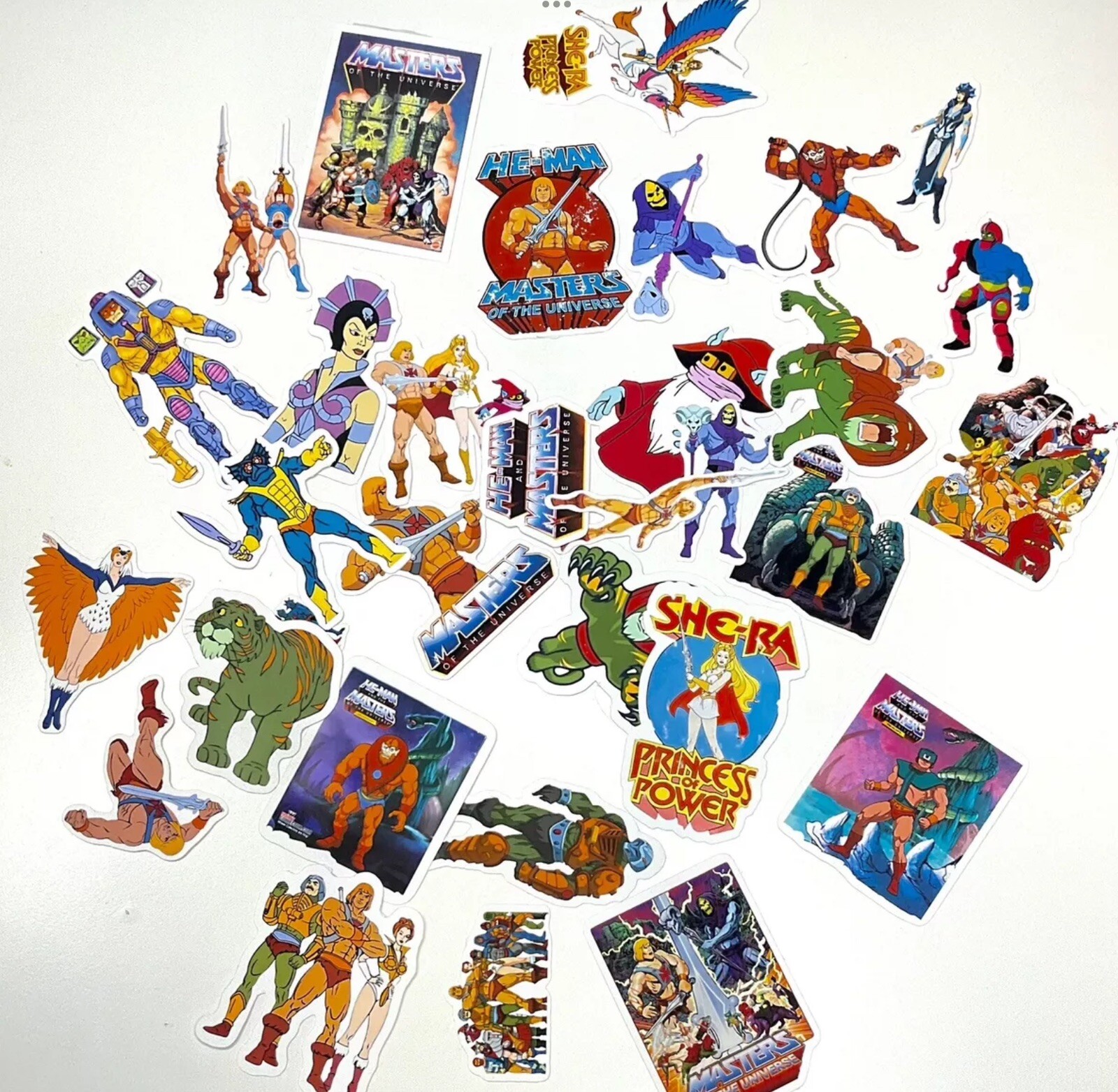 Saturday Morning Cartoons 1980s Stickers Classic 20 Pack He-Man Thundercats Jem