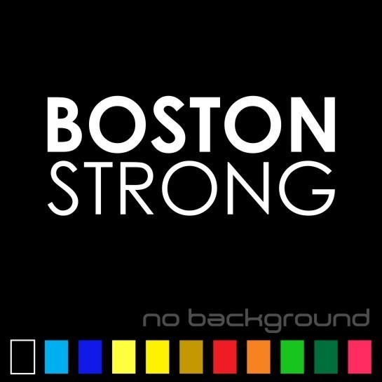 Boston Strong Sticker Vinyl Decal – Marathon Memorial Rememberance Car Window