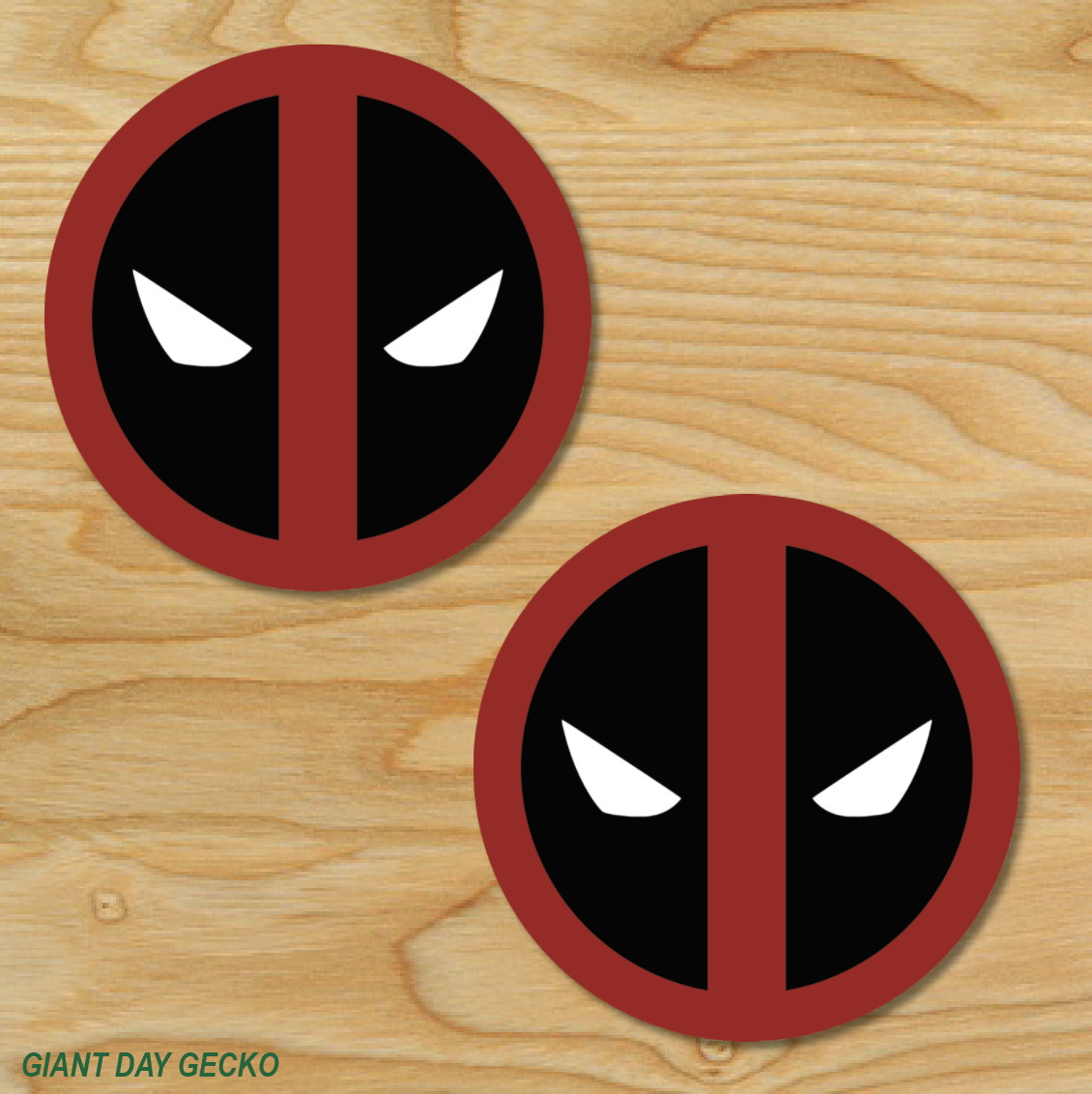 (2) TWO Deadpool Vinyl Decal Sticker For Car Laptop Skateboard NEW Dead Pool