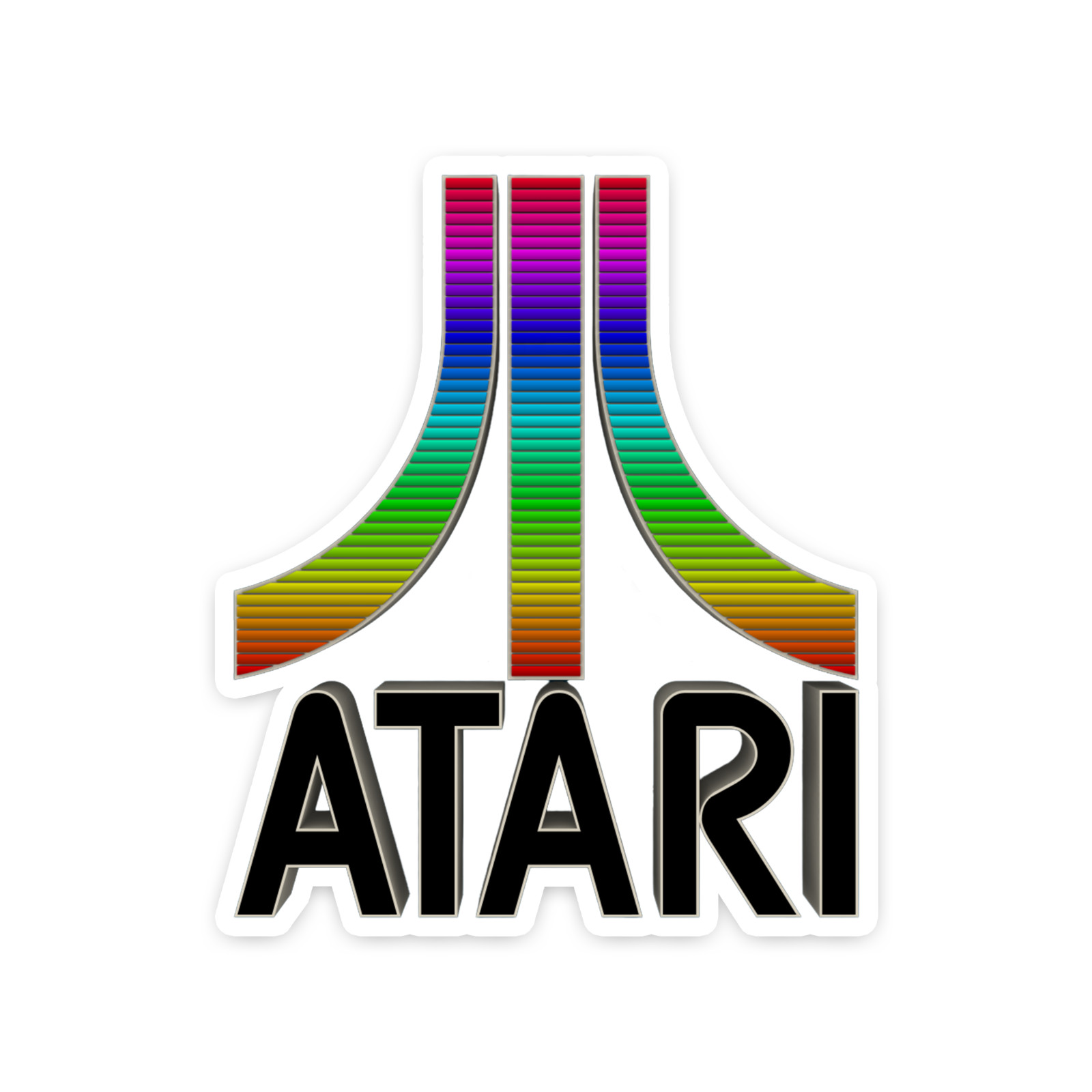 Retro Gaming Sticker 4 Inch Vinyl Decal Atari Game System