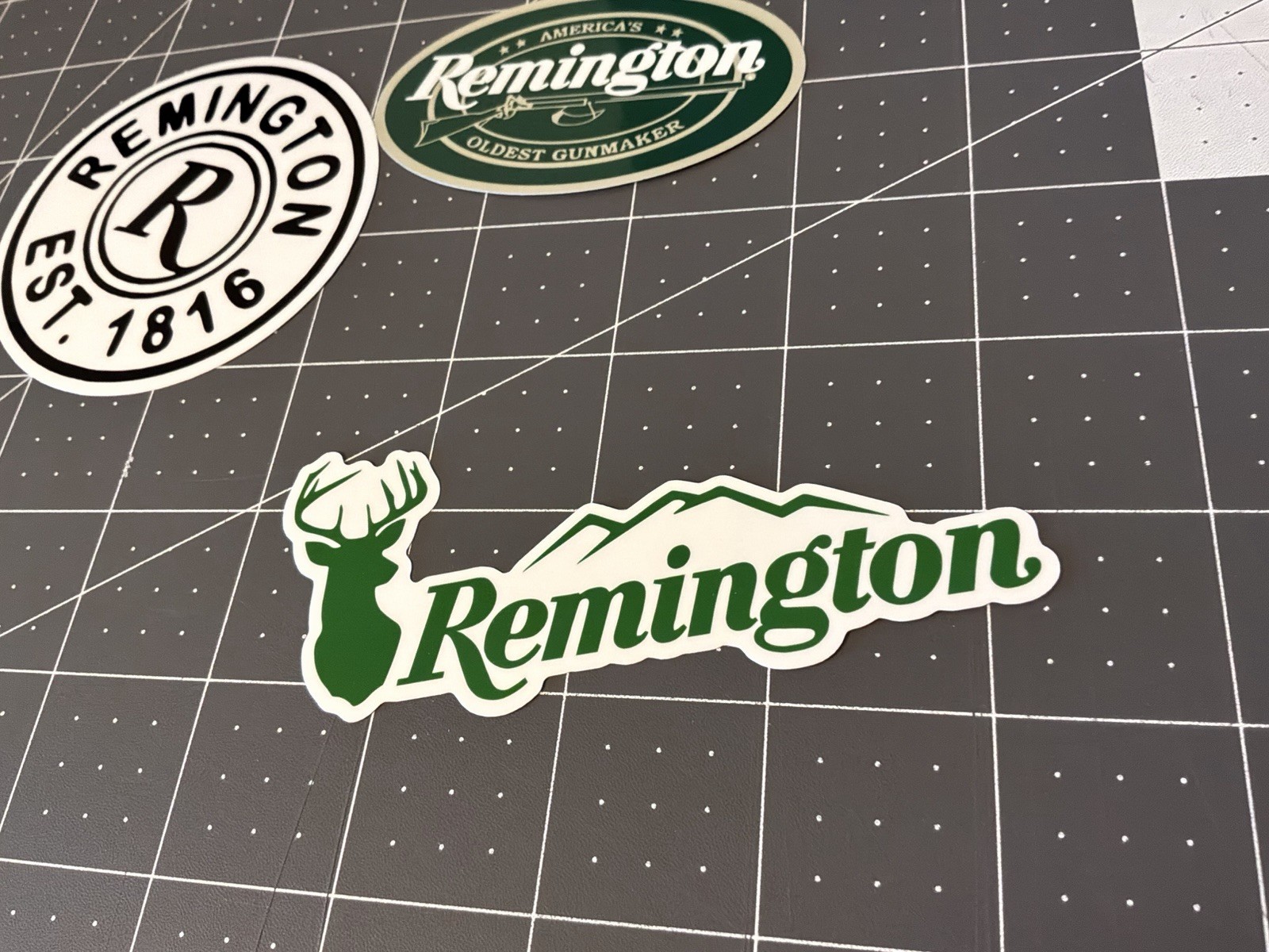 Remington Firearms Stickers 3 Sticker Lot 3” And 4”