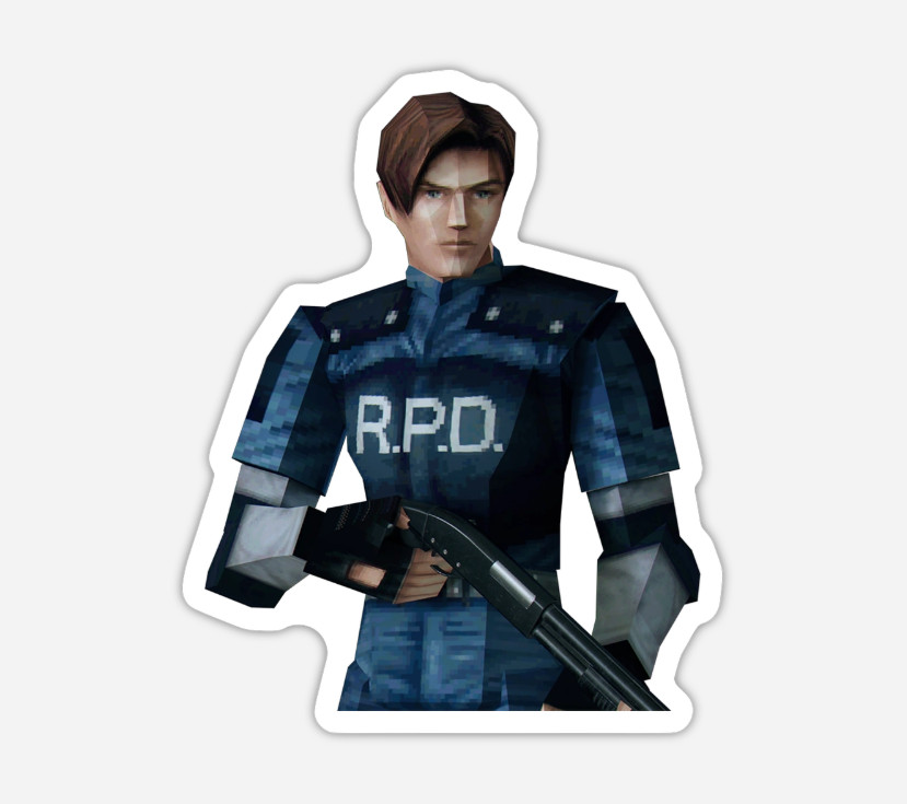 3" Leon Kennedy Resident Evil Sticker Capcom Biohazard Decal Matte Finish
