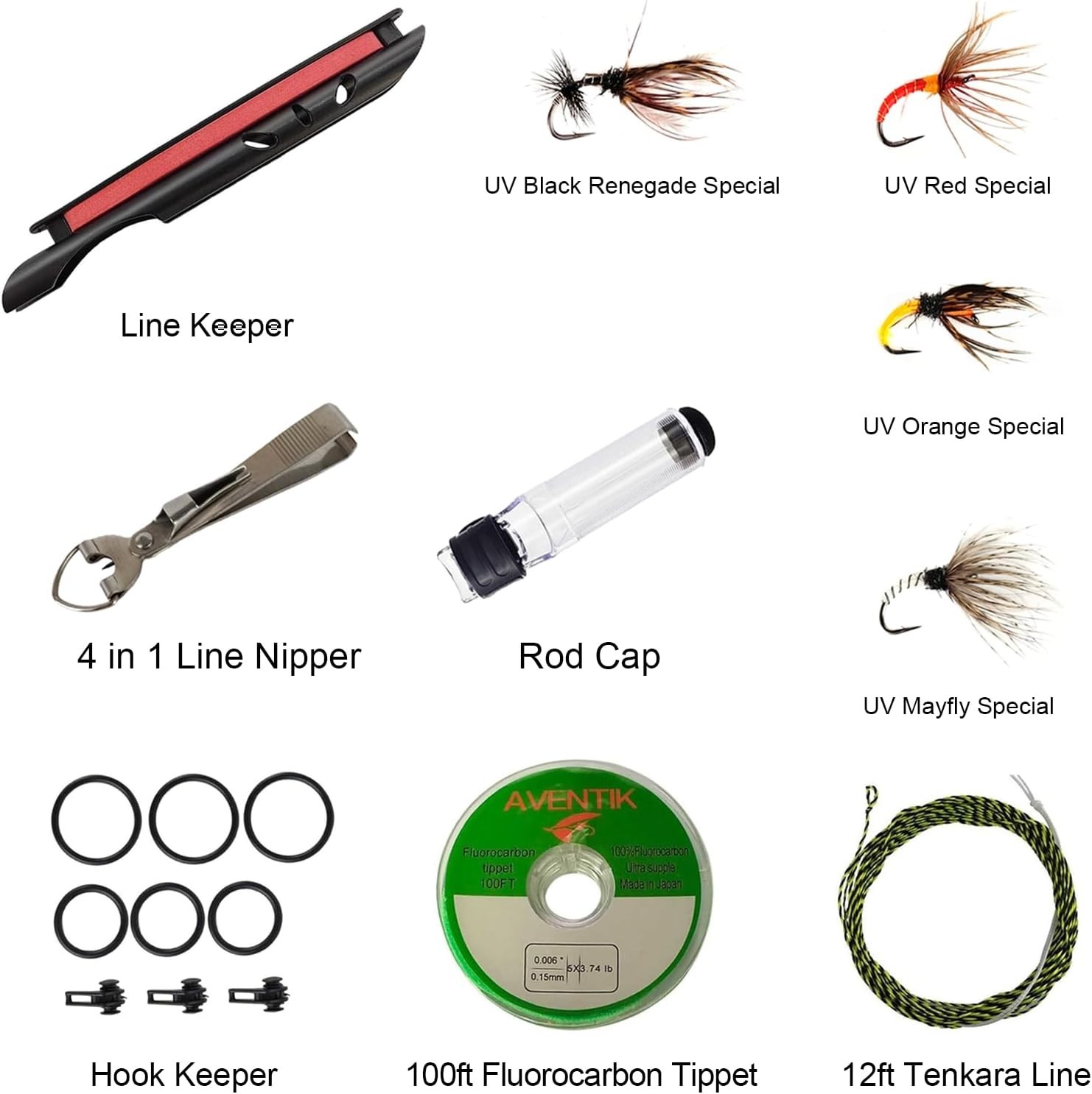 Aventik FreshStart Tenkara Fly Fishing Rod Combo – Green 2.4M/8FT