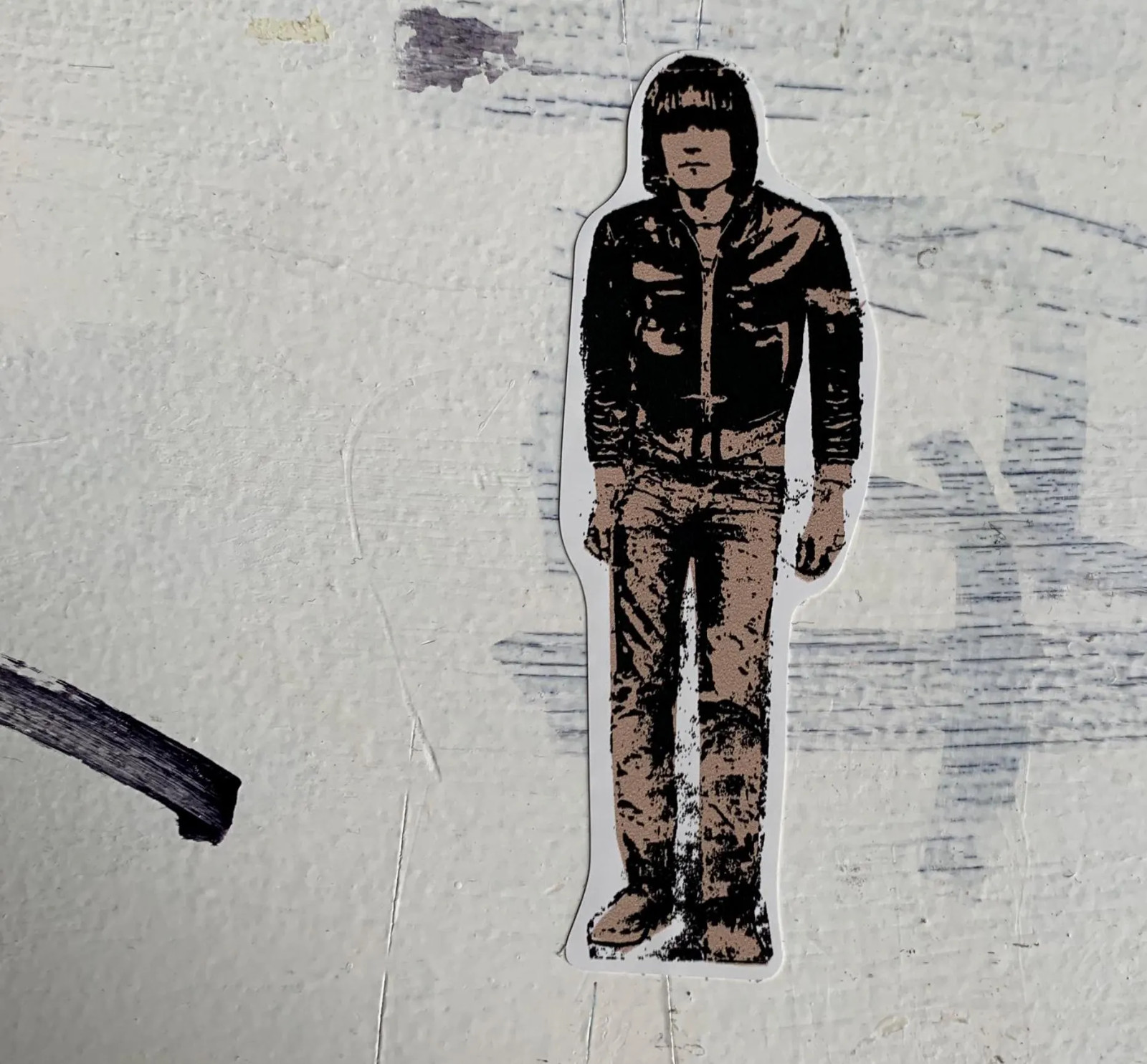 Dee Dee Ramone Vinyl Sticker – Original Punk Art (3.25in x 1.25in)