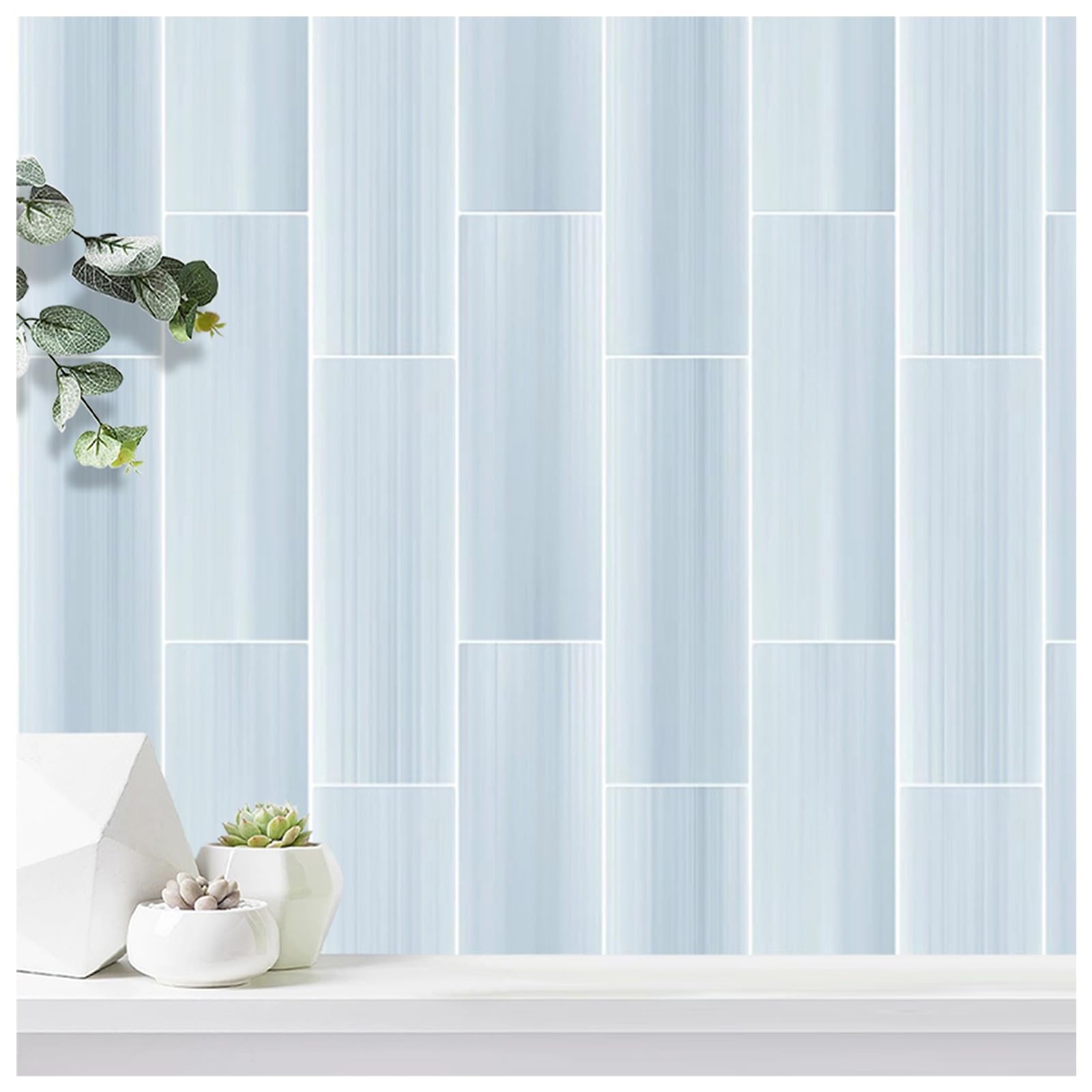 10 PCS Peel and Stick Kitchen Backsplash, 3"x 9" Subway Tile Self-Adhesive Mo…