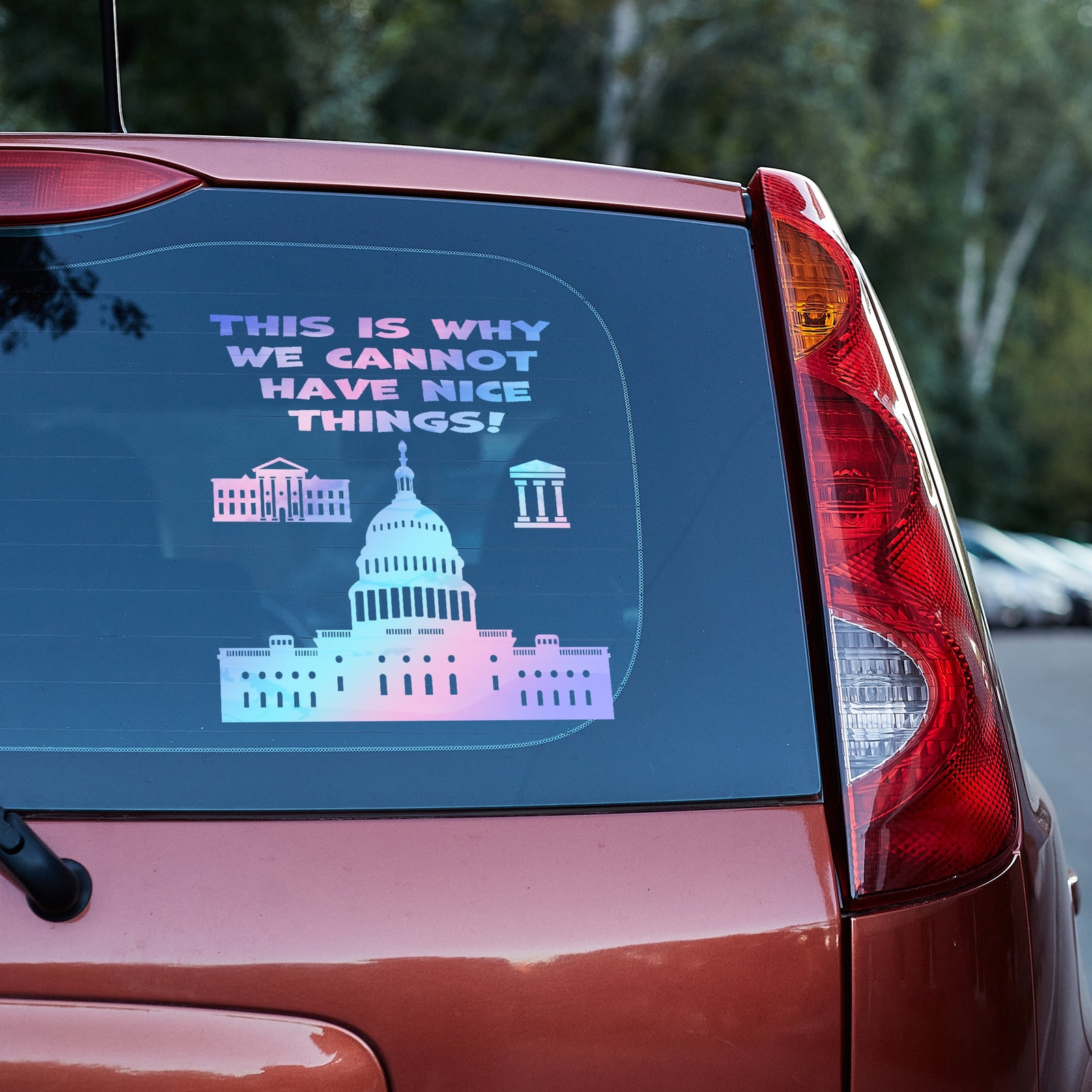 This is why we cannot have nice things Vinyl decal anti government funny