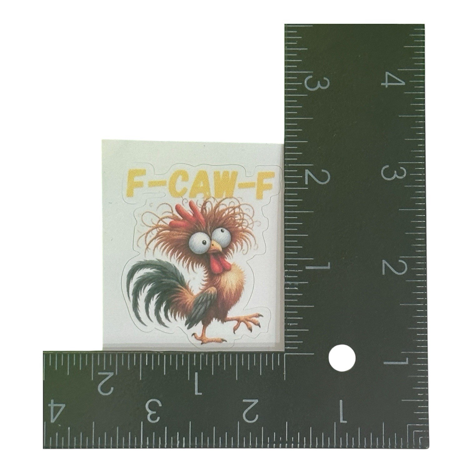 2 PACK – CRAZY CHICKEN F-CAW-F 2” Waterproof Vinyl Sticker Decal F OFF Set Lot