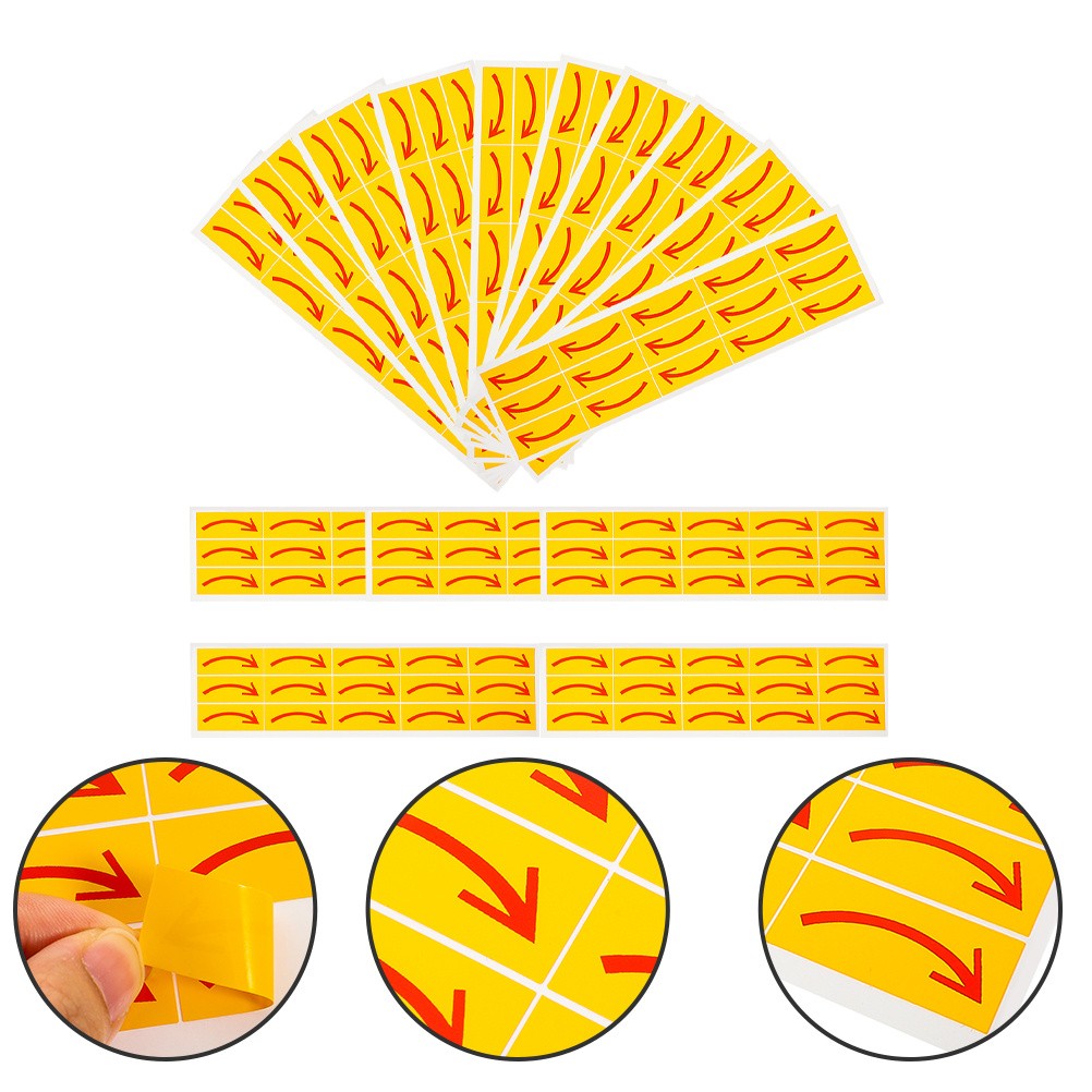 20 Pcs Office Decal Self Adhesive Indicator Sign Arrows Sticker Marking