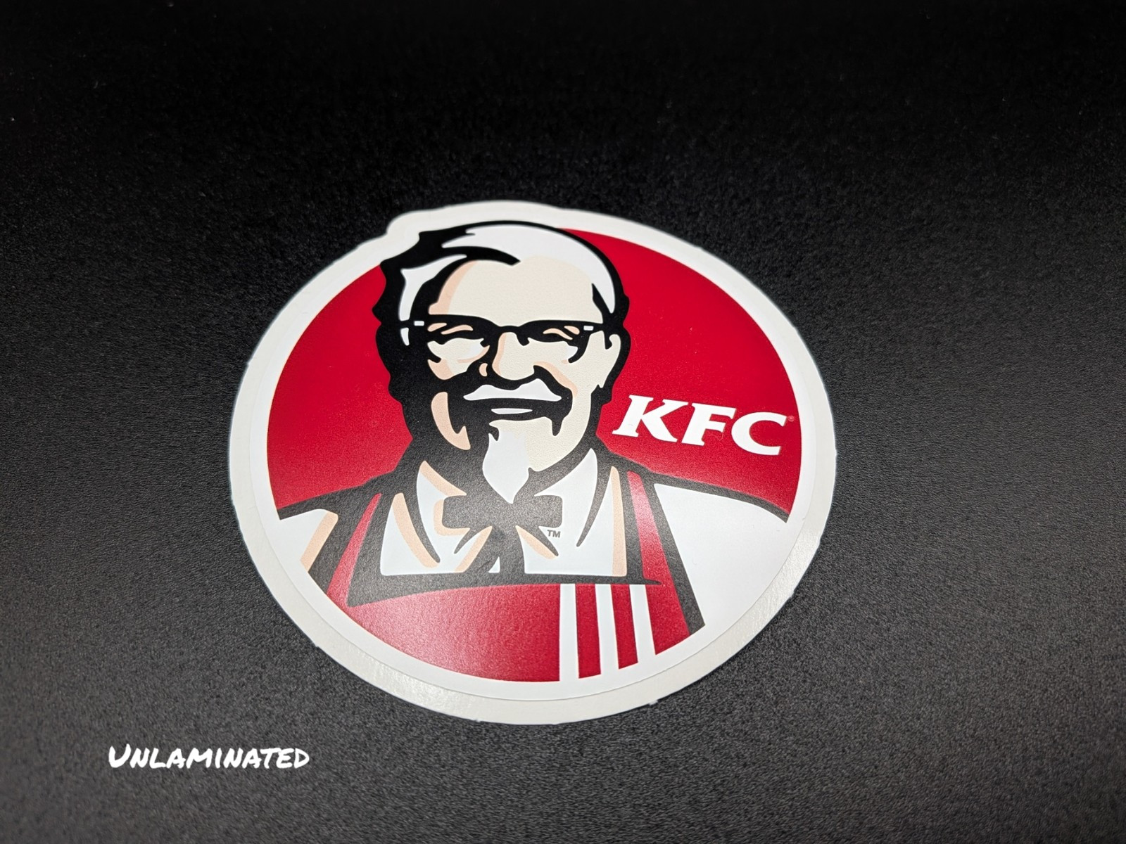 KFC Logo Round Vinyl Sticker – Waterproof, UV-Resistant, Multiple Sizes Availabl