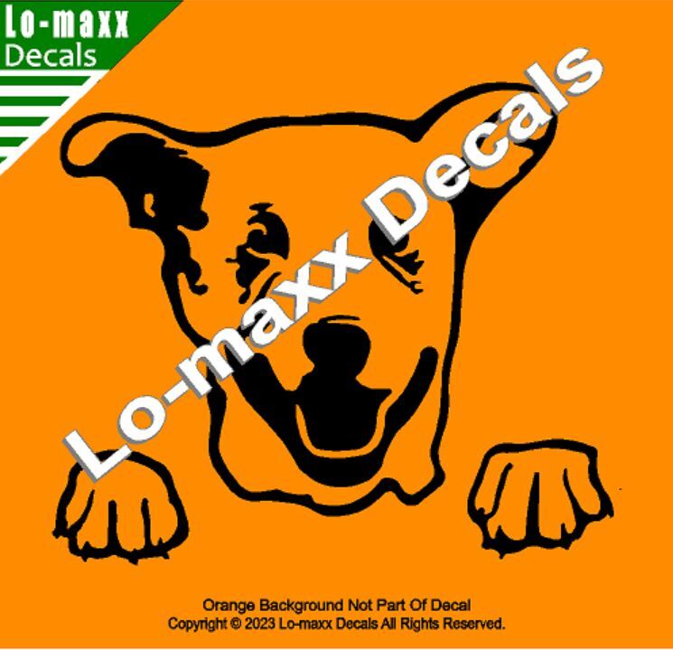 Happy Dog Cute Car Window Custom Graphic Design Original Die Cut Vinyl Decal