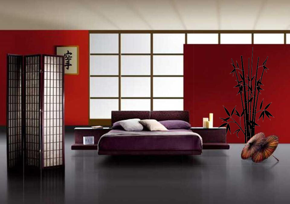 Bamboo Outdoor Nature Plants Decal Office Bedroom Vinyl Wall Mural Decor Sticker