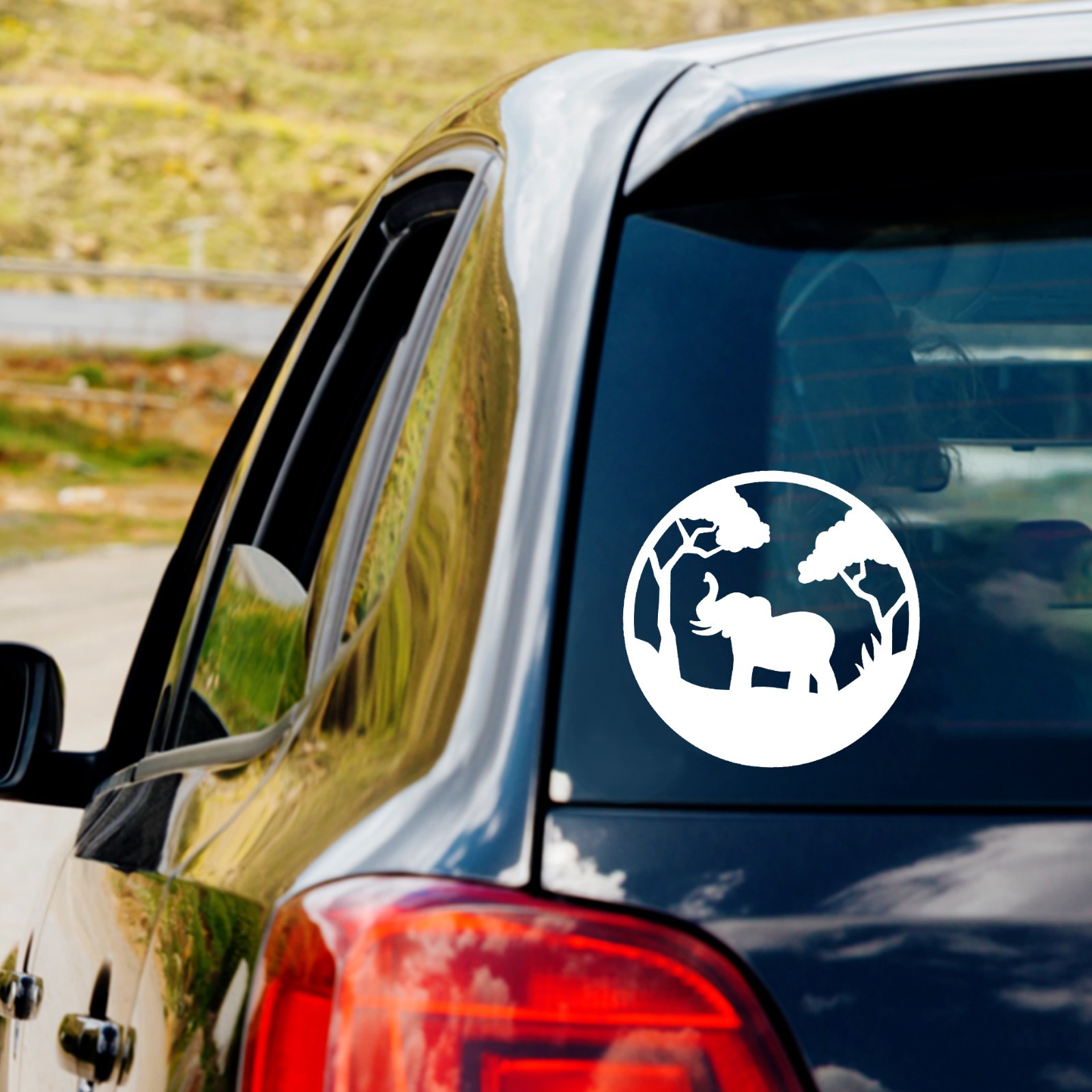Safari Elephant Vinyl Decal Sticker Car Truck Window Laptop Water bottle