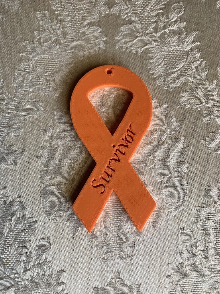 Custom Made 3D Cancer Ribbons for Survivors and Fighters multi color