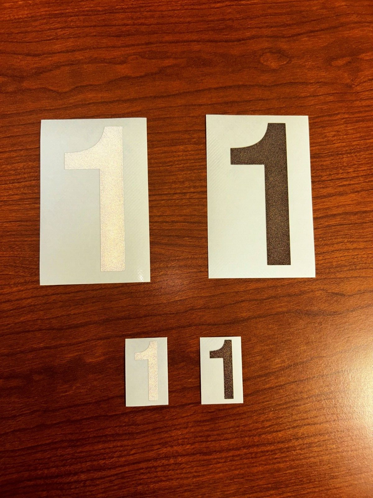3M Reflective Numbers – 1.5" and 4" Sizes – Black and White Variations
