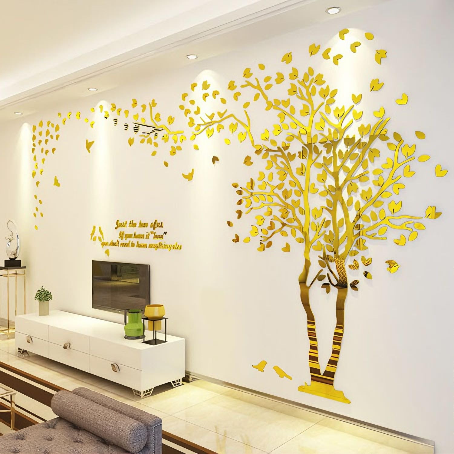 Family Tree Wall Decor Decals – DIY 3D Tree of Life Wall Art Large Decal Stic…