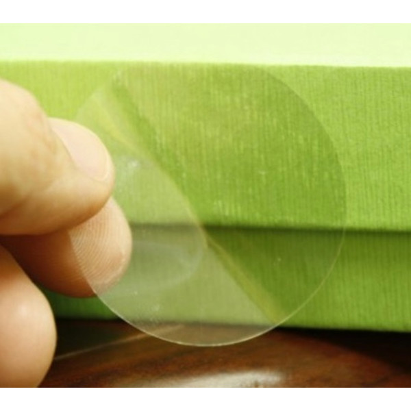 Clear Transparent PVC 2" Round Stickers Self Adhesive Pack of 1000