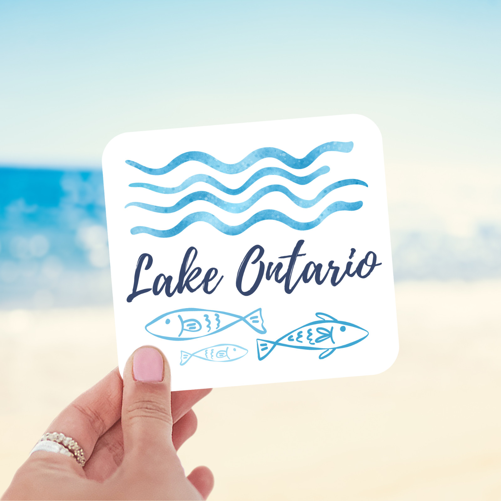 Great Lakes Stickers Set Michigan Superior Huron Erie Ontario Vinyl