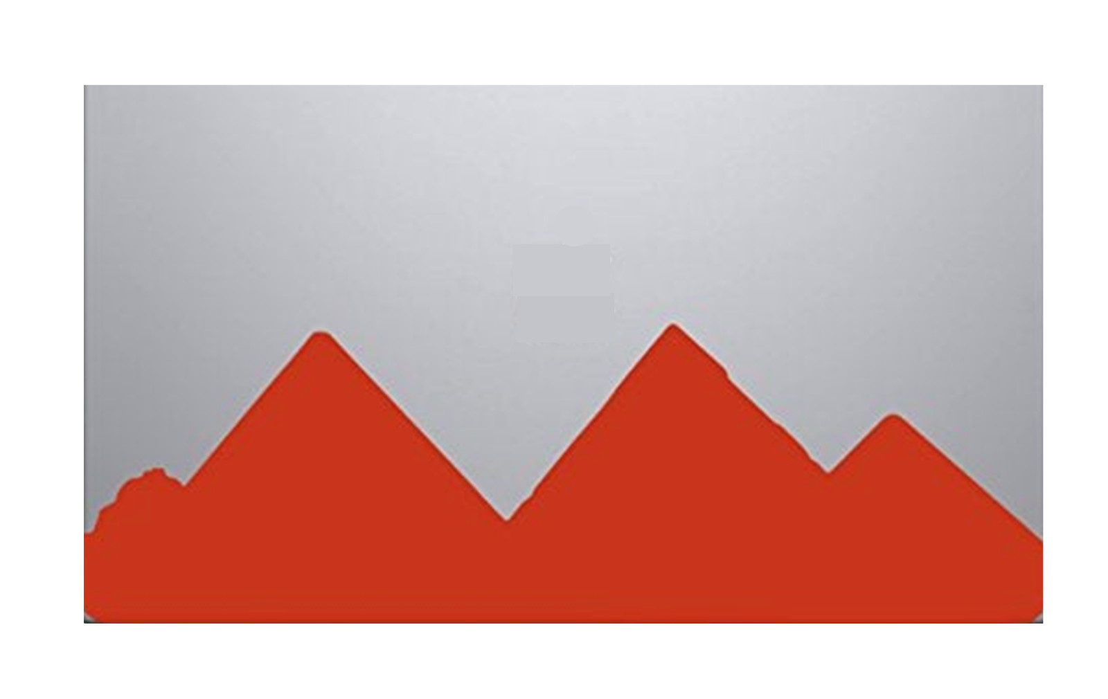 Red Egypt Pyramids Skyline Silhouette Decal Vinyl Sticker 12 x 3.5 inches