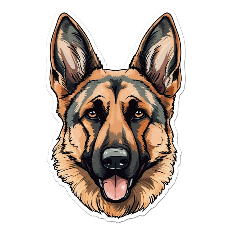 German Shepherd, Vinyl Decal Sticker, Indoor Outdoor, 3 Sizes, #11328