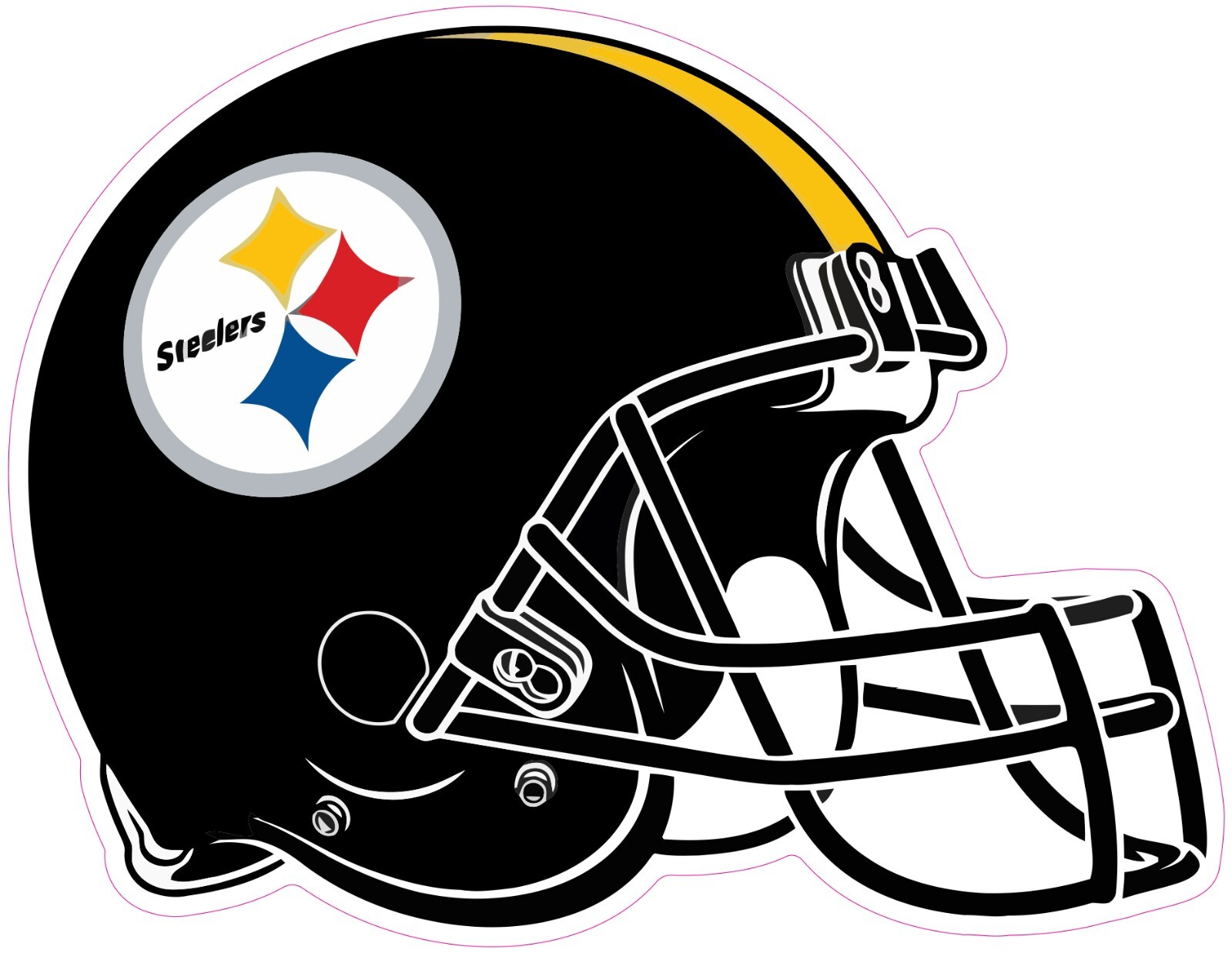 Pittsburgh Steelers Football Vinyl Decal Sticker Car Truck Bumper Tumbler Mug