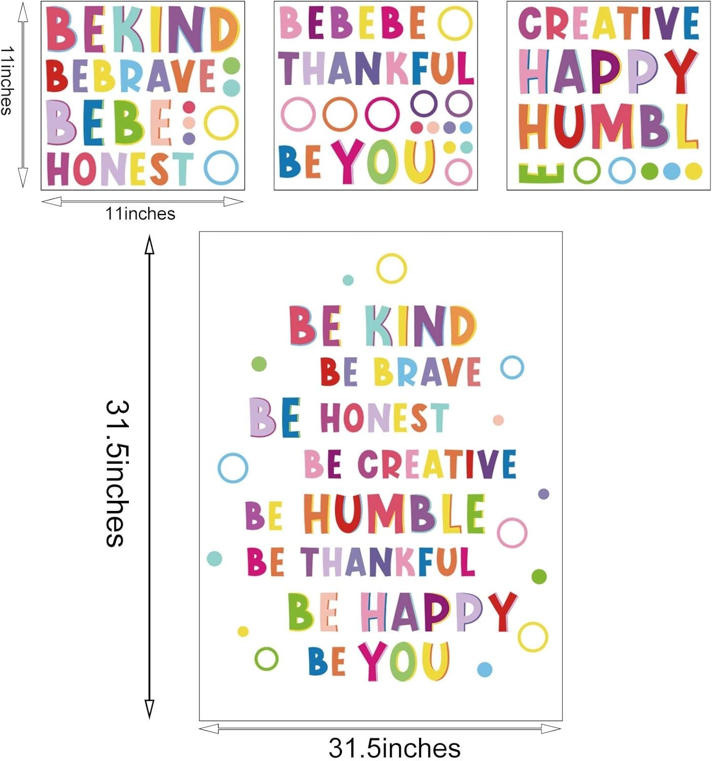 Colorful Inspirational Wall Decal Motivational Phrases Sticker Inspirational …