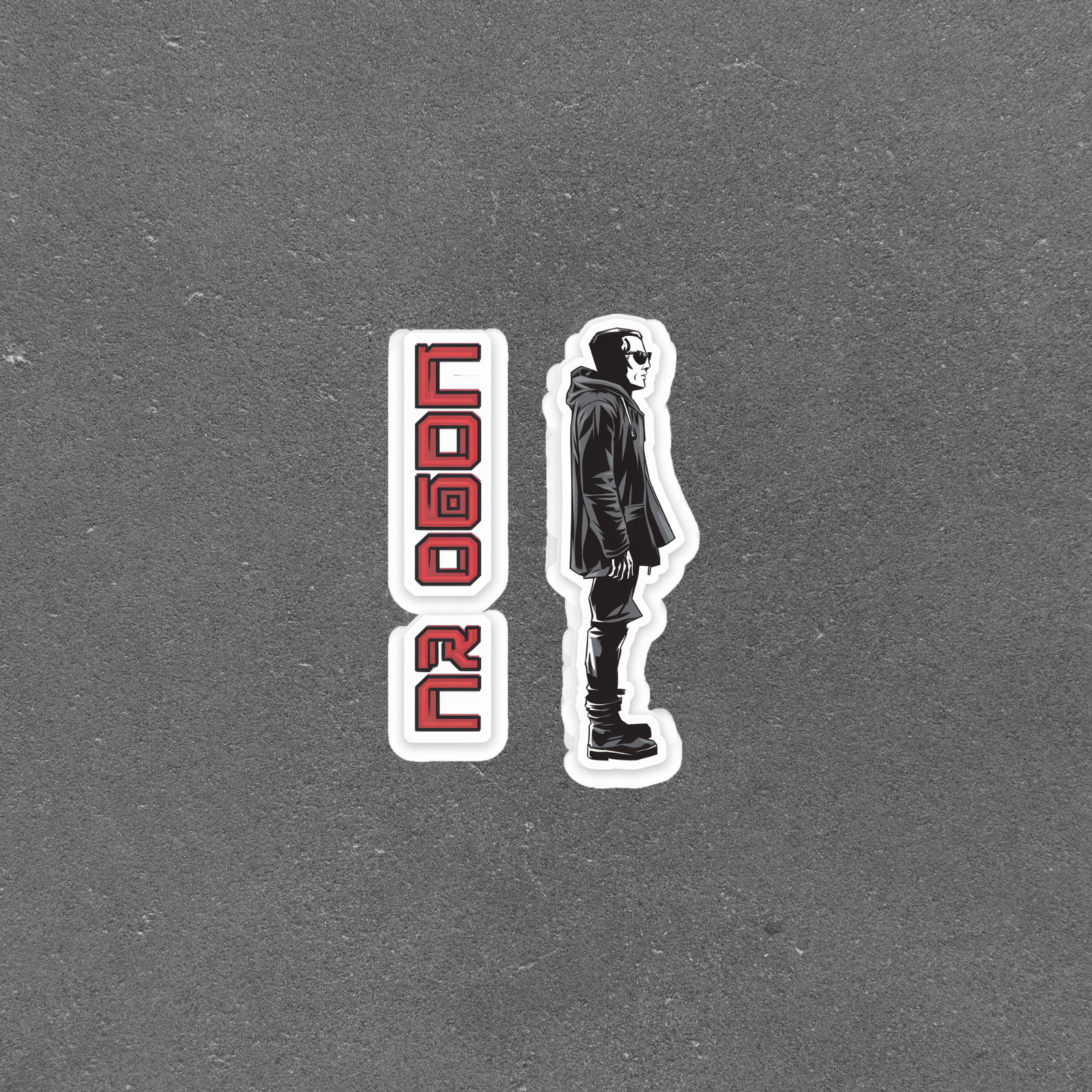 Mr Robot Silhouette Sticker – Hacker TV Show Elliot Alderson Decal #5641